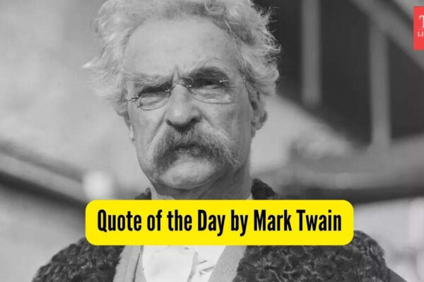 Quote of the Day by Mark Twain: “A man can never be comfortable in life without his …”