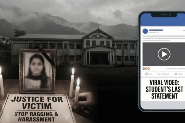 NEW DELHI: Three students of a government college in Dharamshala, Himachal Pradesh, have been booked for ragging and voluntarily causing hurt, while a college professor has been accused of sexually harassing a 19-year-old woman who later died, police said on Friday.The student died during treatment at a hospital in Ludhiana on December 26. The case was registered on Thursday following a complaint by her father, who alleged that sustained physical assault, harassment and mental trauma contributed to a rapid decline in her health.Preliminary findings show that the student enrolled in the college in 2024 and allegedly faced ragging during her first year. She failed her BA first-year examination and stopped attending college after the results were declared in July 2025. Her name was struck off the rolls on August 21. She reportedly returned in September seeking re-admission.According to the complaint, the woman was allegedly beaten by three senior students — identified as Harshita, Aakriti and Komolika — on September 18, 2025. The father also accused a professor, Ashok Kumar, of engaging in obscene acts and subjecting his daughter to mental harassment and intimidation. He claimed that after these incidents, the student suffered severe psychological distress and fear, leading to repeated hospitalisation.The father said the complaint could not be filed earlier as his daughter was deeply traumatised and undergoing medical treatment. Police confirmed that a case has been registered under Sections 75 (sexual harassment), 115(2) (voluntarily causing hurt) and 3(5) (common intention) of the Bharatiya Nyaya Sanhita, along with Section 3 of the Himachal Pradesh Educational Institution (Prohibition of) Ragging Act, 2009.Kangra Superintendent of Police Ashok Ratan confirmed that investigations are under way. He said medical records, video evidence and statements from all concerned are being examined to establish the sequence of events and fix responsibility.The case drew widespread attention after a video, allegedly recorded by the student before her death, surfaced on social media. About the AuthorTOI News DeskThe TOI News Desk comprises a dedicated and tireless team of journalists who operate around the clock to deliver the most current and comprehensive news and updates to the readers of The Times of India worldwide. With an unwavering commitment to excellence in journalism, our team is at the forefront of gathering, verifying, and presenting breaking news, in-depth analysis, and insightful reports on a wide range of topics. The TOI News Desk is your trusted source for staying informed and connected to the ever-evolving global landscape, ensuring that our readers are equipped with the latest developments that matter most.”Read MoreEnd of ArticleFollow Us On Social MediaVideosINLD President Calls For Sri Lanka, Bangladesh, Nepal Type Uprising In India Politics, Triggers RowBJP Claims Rahul Gandhi Ties To ‘Anti-India’ Panel Over US Lawmakers’ Umar Khalid LetterNot All Are Illiterate: Rajnath Singh Cites Red Fort Blast, Flags Educated, White Collar Terrorists’Arunachal Pradesh Is And Will Always Be…’ Jaishankar Warns China, Blasts Harassment Of IndiansBullet Train Gets August 15, 2027 India Launch Date, Minister Shares Details On Tunnel BreakthroughCleanest City Hit By Water Contamination As Lab Links Indore Diarrhoea Outbreak To Pipeline LeakUS Lawmaker Raja Krishnamoorthi Condemns Violence Against Hindus In Bangladesh Urges Global Action UpOpen Letter From Pakistan Backs India As Baloch Leader Signals Diplomatic Break With Islamabad’Bad Neighbours Who Persist With Terror’: Jaishankar Warns Pakistan, Hopes Improved Bangladesh TiesBangladesh Jamaat Signals Unity Rule With BNP Ahead Of Polls, Pushes Back On India Meeting Claims123Photostories10 oldest trees in the world that are still living and where can they be foundBest mushroom varieties for vitamin D and how to cook themBlue Turmeric: What makes it different and its lesser-known benefitsWhich Numbers Will Be Lucky for You in 2026? Find Out by Birth NumberHealth alert: 5 warning signs on nails you should not ignore8 life lessons from “You Can Heal Your Life” by Louise HayDust allergy making you sneeze non-stop? Here’s how to turn your home into a dust-repellent zone10 most densely populated cities in the world: This Indian city is no surpriseWinter Special: How to make Carrot Tomato Soup at homeFull Moon 2026: Cosmic Guidance For Every Zodiac Sign123Hot PicksPremarital Test OmanVande Bharat Sleeper TrainJanuary Bank holidayGold rate todayIncome Tax RefundBahrain Golden Visa 2025Bank Holidays DecemberTop TrendingJustin Thomas Net WorthWWE Star Nikki BellaCardi BCeeDee Lamb Luxury Car CollectionStefon DiggsCaitlin ClarkTom BradyMicah Parsons vs CeeDee Lamb Net WorthNHL Injury UpdateVanessa Bryant