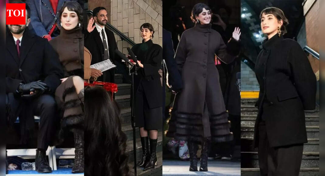 NYC Mayor Inauguration: Decoding Zohran Mamdani’s wife Rama Duwaji’s all-dark sartorial choice