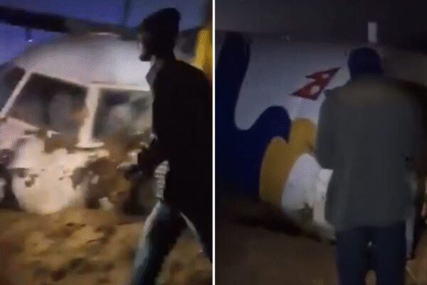 Tragedy averted in Nepal: Plane carrying 55 overshoots runway; video shows damaged aircraft