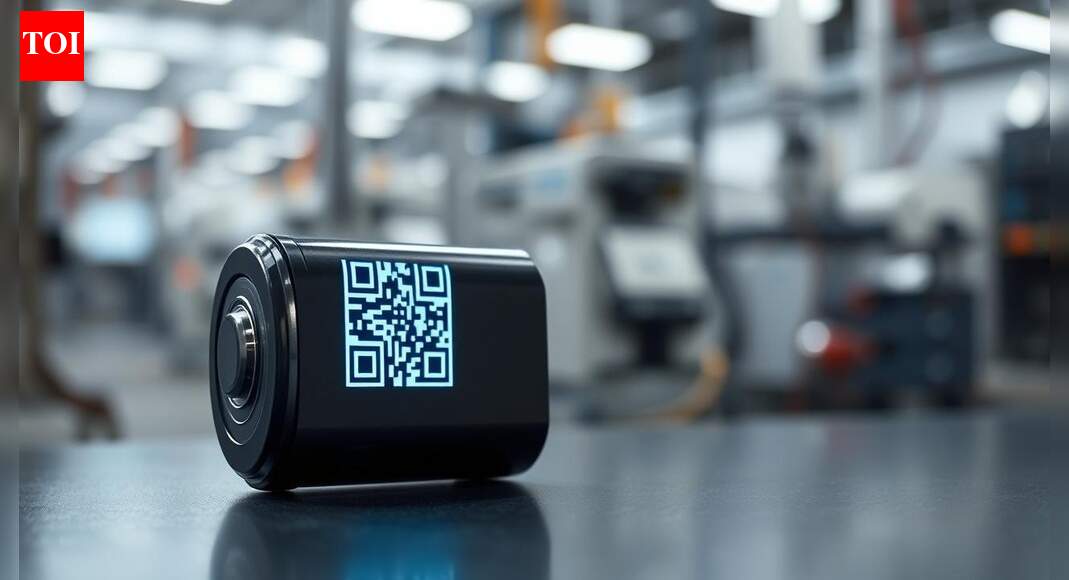 AI-generated image for representation NEW DELHI/KOLKATA: In a move to track the origin and manufacturing of all batteries and help consumers get details of their life and performance, govt has come up with proposed guidelines for Battery Pack Aadhaar Number. Under this, every battery pack will have machine-readable, 21-character alphanumeric code and QR code storing all such details.The digital framework, which will work like a “battery passport”, is aimed at tracking batteries across their lifecycle, from manufacturing and use to recycling and disposal. While the guidelines focus exclusively on EV applications, they would be extended to industrial batteries with a capacity greater than 2kWh at a later stage. “SLI and portable batteries are outside scope of this document,” the draft norms said.The code will contain static data such as battery material, descriptor and carbon footprint parameters, which will be accessible to public. This data remains unchanged unless there is a physical replacement of components or modification of battery’s operational parameters by its management system. The battery’s dynamic data will be stored, maintained and updated via a server. It will give real-time insights into the battery’s performance.Preeti Bajaj, CEO and MD, Luminous Power Technologies, called it a “pivotal shift for India’s battery ecosystem”, creating lifecycle transparency from manufacturing to end-of-life recycling.”The framework mirrors global thinking,” she said.End of ArticleFollow Us On Social MediaVideosShankh Air Founder Speaks Out As Airline Eyes March Launch, Targets Intl Flights By 2029’Their Islamist Ideas…’: Ex-Bangladesh Minister Hits Out Over Attacks on Hindus And Christians’Very Petty & Shameful’: Shashi Tharoor On Row Over KKR Selecting Bangladeshi Player In IPLINLD President Calls For Sri Lanka, Bangladesh, Nepal Type Uprising In India Politics, Triggers RowBJP Claims Rahul Gandhi Ties To ‘Anti-India’ Panel Over US Lawmakers’ Umar Khalid LetterNot All Are Illiterate: Rajnath Singh Cites Red Fort Blast, Flags Educated, White Collar Terrorists’Arunachal Pradesh Is And Will Always Be…’ Jaishankar Warns China, Blasts Harassment Of IndiansBullet Train Gets August 15, 2027 India Launch Date, Minister Shares Details On Tunnel BreakthroughCleanest City Hit By Water Contamination As Lab Links Indore Diarrhoea Outbreak To Pipeline LeakUS Lawmaker Raja Krishnamoorthi Condemns Violence Against Hindus In Bangladesh Urges Global Action Up123Photostories6 stunning flowering succulents that will transform your balconyWhy your fish keeps dying: 5 mistakes most aquarium owners make without realising7 foods to combine with sweet potato for a wholesome breakfastOlder people who live happily, do these 10 things in their 30 and 40s8 winter pickles to add warmth and taste to your mealsLessons from centenarians: What the world’s longest-living people eat‘Shark Tank India Season 5’: FULL LIST of judges, their net worth, and the brands they ownKylie Jenner-Timothée Chalamet to complete 3 years of dating in 2026: 3 relationship lessons to learn from themHow to make Dhaba-style Dal Makhani at homeAttract True Love During the January 2026 Full Moon; According To Birth Number123Hot PicksPremarital Test OmanVande Bharat Sleeper TrainJanuary Bank holidayGold rate todayIncome Tax RefundBahrain Golden Visa 2025Bank Holidays DecemberTop TrendingSan Francisco 49ersBrittany MahomesNoah Lyles and Junelle Bromfield Net WorthWayne Gretzky Daughter Net WorthSidney Crosby LifestyleLeBron James vs Stephen Curry Net WorthTom BradyLeBron James WifeCam ThomasCharlie Kirk