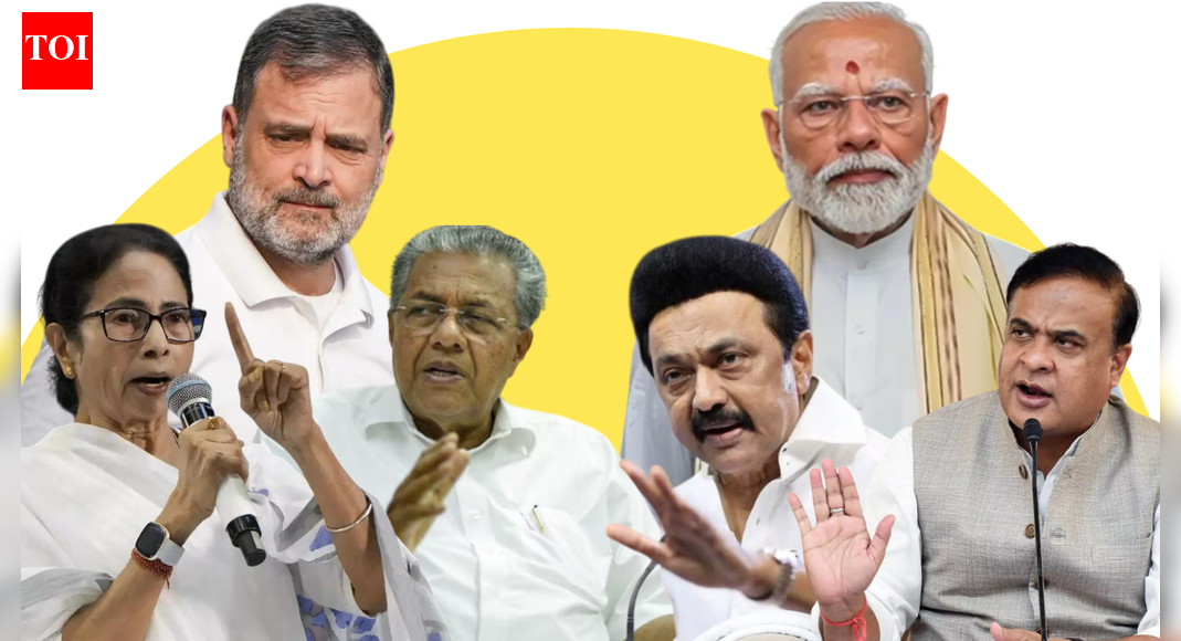 The year 2026 is finally here and we know it will not be a routine stop on the electoral calendar. This year’s calendar is filled with elections, starting with the long-overdue Mumbai-Pune civic polls. Later, with high-stakes assembly elections due in West Bengal, Tamil Nadu, Kerala, Assam and Puducherry, it will place some of the most influential politicians under rare and sustained scrutiny. For many leaders, the results will define not just the fate of their governments and party, but also their relevance heading into the 2029 Lok Sabha elections.Across these five states and a Union Territory, regional parties are strong and national parties are testing the outer limits of their expansion. What unfolds in 2026 will reshape the party’s existence, recalibrate the opposition’s cohesion and test the BJP’s claim of being a truly pan-Indian force. At the centre of it all are a dozen leaders whose careers may pivot decisively over the year.West Bengal: Mamata Banerjee vs Dilip GhoshWest Bengal remains one of the most politically charged battlegrounds of 2026. The pre-campaign has already started with high-voltage remarks amid the Election Commission’s Special Intensive Revision (SIR) exercise. For Mamata Banerjee, this election comes after a decade in uninterrupted power. Having crushed the Left and successfully repelled the BJP’s surge in the 2021 assembly elections, she now faces her toughest test yet. BJP’s momentum stalled in the 2024 Lok Sabha elections after it managed to win only 12 out of 40 seats. In the 2021 assembly election, it won 77 seats while TMC won the election by winning 213 seats. A fourth consecutive term would cement Mamata’s status as Bengal’s long-term chief minister and one of the last regional leaders capable of stopping the BJP’s advance. But the margins matter. A slip below 200 seats from the 213 she won in 2021, or a BJP surge past the 100-seat mark, would signal vulnerability and weaken her leverage in national opposition politics ahead of 2029.Meanwhile, on the last day of 2025, Union home minister Amit Shah outlined an action plan for the party’s West Bengal unit while reviewing its preparedness for the assembly polls due early next year. Addressing the party’s public representatives, both past and present, Shah sought to project a unified front, while indicating former state president Dilip Ghosh as one of the main faces of the saffron camp for the elections.For Ghosh, the stakes are existential. The BJP firebrand and a former TMC heavyweight, he was central to the party’s rise to 77 seats in 2021. If the BJP crosses 120 seats in 2026, Ghosh emerges as Mamata’s undisputed challenger and Bengal’s principal alternative. Failure to capitalise on anti-incumbency, however, would raise uncomfortable questions about his influence and the BJP’s long-term strategy in the state.Tamil Nadu: Stalin vs Palaniswami — and the Vijay factorTamil Nadu’s contest is shaping up as a three-cornered test of endurance, revival and disruption.Chief minister MK Stalin is seeking a second term after the DMK’s comfortable victory in 2021. Retaining a tally above 130–140 seats would keep the DMK firmly dominant and reinforce Tamil Nadu’s role as a firewall against the BJP’s national narrative. But anti-incumbency pressures, over floods, employment, law and order, and urban governance, could open space for a revival of the opposition. That revival hinges on Edappadi K Palaniswami, the former AIADMK chief minister and leader of the main opposition. A strong showing of 100-plus seats would restore the AIADMK as the DMK’s equal and slow the BJP’s attempt to subsume it. Another weak performance, however, could accelerate AIADMK’s marginalisation and strengthen the BJP’s influence within opposition politics in the state.Hovering over both is Joseph Vijay, the actor-turned-politician whose Tamilaga Vettri Kazhagam is eyeing its electoral debut. Even a victory in 10–20 seats could make him a kingmaker. A failure to break through, however, would mean another failed debut and would reinforce the DMK–AIADMK duopoly.In the 2021 assembly election, DMK won 133 seats, AIADMK got 66 seats and BJP got 4 seats.Kerala: Vijayan vs SatheesanKerala’s 2026 election carries unusually high stakes for both the Left and the Congress.For Pinarayi Vijayan, the CPI(M) stalwart and chief minister, the contest is about legacy. He is aiming for a historic third consecutive term—something rarely achieved in Kerala’s alternating political culture. Retaining a clear majority would keep the LDF dominant in the state and cement Vijayan’s stature as the Left’s most powerful surviving leader. But dipping below the 70-seat mark would likely end his era, especially amid criticism over governance, SFI-linked violence, and fatigue after two terms. On the other side stands VD Satheesan, the Congress-led UDF’s leader of opposition. A crossing of the 80-seat mark would flip the House and revive Congress’s credibility in the South. Another narrow loss, however, would reinforce the perception that while Congress fights hard in Kerala, BJP’s slow creep, not the UDF, is the more consequential long-term challenger.In the 2021 assembly election, the LDF won 99 seats and the UDF got 41 seats, while the NDA was unable to open its tally. Assam: Himanta Biswa Sarma vs Gaurav GogoiAssam will test the durability of strongman politics versus generational transition.Chief minister Himanta Biswa Sarma is targeting a third straight NDA victory, with ambitious claims of winning over 104 of the state’s 126 seats.  In 2021, Sarma delivered a decisive mandate as the BJP-led alliance won 75 seats in the 126-member assembly.Success would burnish his national ambitions and strengthen his standing as the BJP’s most assertive regional leader. But even a significant drop from the BJP’s 60 seats in 2021 would expose cracks beneath his muscular governance style, particularly amid CAA and NRC.Facing him is Gaurav Gogoi, Congress leader and son of former CM Tarun Gogoi. For Gogoi, 2026 is about emergence. A credible fight, around 40 seats for the INDIA bloc, would position him as Assam’s foremost Congress face and a potential future chief minister. A rout would risk pushing the Congress further into irrelevance in the state.Puducherry: N Rangasamy vs V VaithilingamSmall in size but large in symbolism, Puducherry could deliver one of 2026’s most telling verdicts.Incumbent CM N Rangasamy is leading a fragile AINRC-BJP coalition and currently governing with a narrow majority secured in 2021. Retaining power would validate his long-standing role as a political kingmaker and reinforce the BJP’s power of managing complex coalition politics.For V Vaithilingam, the Congress stalwart, 2026 is a chance at revival. A UDF victory with 15 or more seats would mark a dramatic comeback for a party that once ruled Puducherry. Failure would further cement the BJP’s foothold and underline Congress’s shrinking influence in smaller southern units.The bigger pictureBeyond state leaders, two national figures will shape the outcomes across all five battlegrounds.For PM Narendra Modi, 2026 is less about immediate electoral survival and more about narrative control. With high-stakes assembly elections this year, the Prime Minister’s role will be that of a campaign anchor and message-setter across multiple states, particularly West Bengal, Assam and the southern battlegrounds where the BJP remains an outsider. A strong BJP showing in Bengal or incremental gains in Tamil Nadu and Kerala would reinforce PM Modi’s claim of leading a truly pan-Indian party heading into 2029. Conversely, stagnation or reverses in these regions would embolden the opposition’s argument that the BJP’s expansion has peaked outside its core Hindi belt. The margins, not just victories, will matter in shaping how invincible PM Modi appears in the run-up to his third Lok Sabha contest.While not a mass leader, Nitin Nabin will be one of the BJP’s most closely watched backroom strategists in 2026. As a key organisational figure tasked with strengthening party units beyond the Hindi heartland, the outcomes in West Bengal, Assam and the South will directly reflect on his effectiveness.If the BJP improves booth-level performance, vote share and cadre depth in traditionally resistant states, Nabin’s stature within the party will rise sharply. But failure to translate central leadership popularity into durable state-level structures would revive internal questions about the BJP’s organisational limits and succession planning within its second rung of leadership.For Amit Shah, 2026 is the culmination of “Mission 2026”. As Union home minister and the BJP’s chief electoral architect, he is overseeing campaigns across Assam, Puducherry, Bengal, Tamil Nadu and Kerala. Clean sweeps in states the BJP already governs, combined with breakthroughs in the South, would further solidify his authority.For Rahul Gandhi, 2026 is a make-or-break year. After setbacks in Bihar and Delhi, strong UDF performances in Kerala or Puducherry, or credible INDIA bloc gains elsewhere, would validate his approach to coalition politics. Continued erosion would deepen doubts about his leadership at a time when Congress’s room for error is shrinking fast. For Priyanka Gandhi, this year will decide if she is ready to take charge of the party, as demanded by several disgruntled party leaders in the past. As Congress’s most recognisable campaigner after Rahul Gandhi, her effectiveness will be judged by how far she can convert charisma and street connect into electoral dividends, particularly in states where the party is fighting to arrest decline rather than expand. Strong UDF performances in Kerala or a credible revival in smaller battlegrounds would bolster her standing as the party’s chief mobiliser. Meanwhile, in BMC elections, the Pawar senior and junior have united for the Pimpri-Chinchwad Municipal Corporation (PCMC) and the Thackeray cousins have joined hands for the Brihanmumbai Municipal Corporation (BMC) polls. If these reunions frutify, it could change the dynamics of mega Maharashtra alliances (MVA and Mahayuti).In 2026, people will look at Shashi Tharoor with the ‘will he, won’t he’ question. With his constant tug of war with his own party, it will be interesting to see if Congress finally makes him fall in line with the party lines or if he calls it quits. Tharoor’s influence will also be tested by outcomes closer to home in Kerala.A Congress-led UDF victory would strengthen Tharoor’s hand within the party, renewing speculation about a larger leadership role nationally or in the state. A loss, however, would blunt his political momentum. How Tharoor positions himself during the campaign, whether as a team player or a distinct voice, will be closely parsed by both supporters and critics.Stage is all for a year of back-to-back elections that matter. In the end, 2026 will not just choose governments, it will quietly decide who still matters when the long road to 2029 truly begins. End of ArticleFollow Us On Social MediaVideosHindu Businessman Khokon Das, Hacked And Set Ablaze By Mob in Bangladesh, Dies 3 Days After Attack‘Slavery Destroys Heritage’: PM Modi’s Big Message After Unveiling Sacred Buddha Piprahwa RelicsBCCI Asks KKR To Release Bangladesh Player From IPL After Outrage Over Attacks On Hindu MinoritiesGovt Sends Notice To Elon Musk’s X On Grok AI Chatbot Misuse, IT Ministry Seeks Action ReportUttarakhand Minister’s Husband Sparks Outrage With ‘Bihar Girls’ Remark, Congress Hits Out At BJPPakistan Backs China’s Claim That It Mediated In Conflict With IndiaShankh Air Founder Speaks Out As Airline Eyes March Launch, Targets Intl Flights By 2029’Their Islamist Ideas…’: Ex-Bangladesh Minister Hits Out Over Attacks on Hindus And Christians’Very Petty & Shameful’: Shashi Tharoor On Row Over KKR Selecting Bangladeshi Player In IPLINLD President Calls For Sri Lanka, Bangladesh, Nepal Type Uprising In India Politics, Triggers Row123PhotostoriesLord Chandra Names According To Your Birth Date10 must-visit January events in Delhi you can’t missFrom ‘Saiyaara’ heartbreak to ‘FA9LA’ swagger and ‘Name Chale’ grit: Songs that turned 2025 into loudest viral soundtracksWhy some teens can’t get along with their parents: Sadhguru explains the real reason for the clash10 Indo-Chinese dishes to keep you warm during winter seasonJanuary 3, 2026 Full Moon: Powerful Affirmations For Your Birth DateNutrition fact of the day: Spinach doesn’t supply usable iron unless paired with vitamin CWhy toddlers feel big emotions in small situationsRelief for Bengaluru commuters: Kamaraj Road Fully Open After 6 YearsBengaluru: Nexus Mall prioritises expectant mothers with new ‘pink parking’ facility123Hot PicksOperation SindoorVande Bharat Sleeper TrainJanuary Bank holidayGold rate todayIncome Tax RefundBahrain Golden Visa 2025Bank Holidays DecemberTop TrendingSan Francisco 49ersBrittany MahomesNoah Lyles and Junelle Bromfield Net WorthWayne Gretzky Daughter Net WorthSidney Crosby LifestyleLeBron James vs Stephen Curry Net WorthTom BradyLeBron James WifeCam ThomasCharlie Kirk