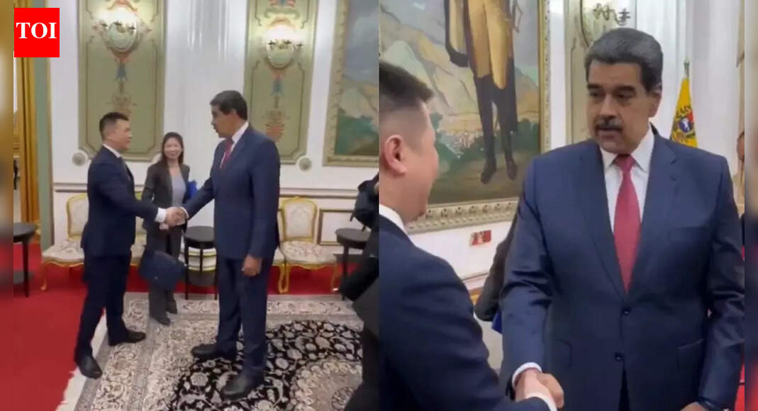 Venezuelan President Maduro met Chinese envoy hours before being captured in US strikes – watch