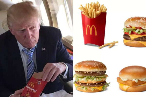 Fine steak or big mac?: Trump’s mid-flight McDonald’s feast reignites health questions and online chatter