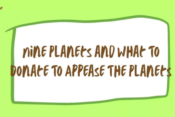 Nine Planets and What To Donate To Appease The Planets