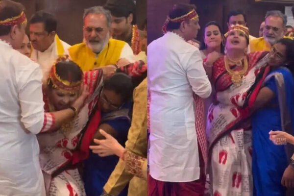 Sudha Chandran gets soaked into divine energy, gets overwhelmed by emotions as she cries her heart out, bites someone, dances at ‘Mata Ki Chowki’ – WATCH VIDEO