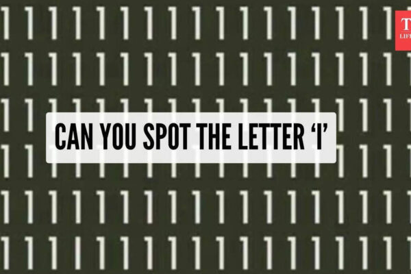 Optical illusion: Only a person with 20/20 vision can spot the letter ‘I’ |