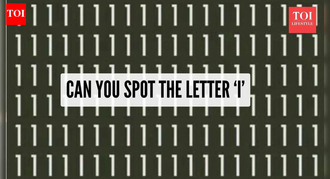 Optical illusion: Only a person with 20/20 vision can spot the letter ‘I’ |