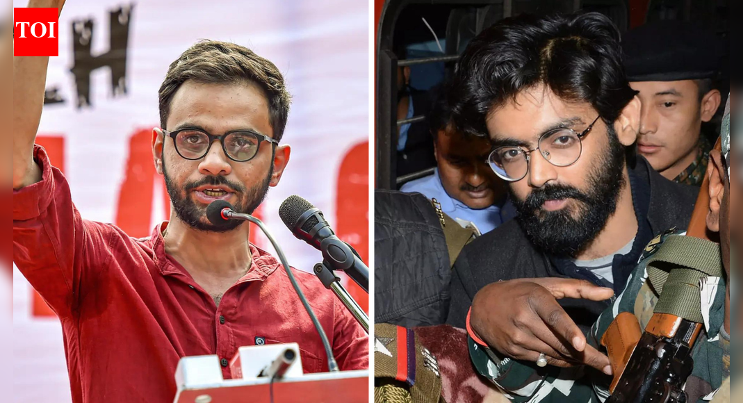 NEW DELHI: The Supreme Court on Monday rejected the bail pleas of Umar Khalid and Sharjeel Imam — lodged in Tihar jail under the Unlawful Activities (Prevention) Act (UAPA) linked to 2020 Delhi riots.The bench of justices Aravind Kumar and NV Anjaria said that prosecution material disclosed a prima facie case against Umar Khalid and Sharjeel Imam, thereby attracting the statutory bar to bail under Section 43D(5) of UAPA.The bench added that the Khaild and Imam can pray for bail after one year after the completion of examination of protected witnesses.Meanwhile, the top court granted bail to 5 other accused in the case, adding twelve strict conditions.All seven accused had challenged Delhi high court’s order denying them bail on September 2.Why SC rejected Umar Khalid and Sharjeel Imam bail?The top court said that not every accused involved in the case stands on same footing. It said that both Khalid and Imam had a “formative role” in the conspiracy .”Umar Khalid and Sharjeel stand on different footing and it can’t be ignored in terms of parity and culpability. It becomes a court to examine bail pleas individually to see whether pre-trial liberty is attracted. Liberty is of foundational importance at the same time, the constitution does not conceive liberty in isolation,” the top court said.”This court is satisfied that the prosecution material disclosed a prima facie allegation against the appellants Umar Khalid and Sharjeel Imam. The statutory threshold stands attracted qua these appellants. This stage of proceedings does not justify their enlargement on bail. Apart from death or destruction the provision encompasses acts that disrupt services and threaten the economy,” it added.The court said that in prosecutions under the UAPA, delay in trial does not operate as a “trump card” which automatically displaces statutory safeguards.”The UAPA as a special statute represents a legislative judgment as to the conditions on which bail may be granted in pre-trial stage. Delay serves as a trigger for heightened judicial scrutiny. The discussion has been confined to delay and prolonged incarceration. UAPA offences are rarely confined to isolated acts. The statutory scheme reflects this understanding,” it said.”Section 43D(5) of UAPA departs from general provisions for grant of bail. (But) it does not exclude judicial scrutiny or mandate denial of bail in default,” it added.Meanwhile, during the hearing, the advocates who appeared for them mostly argued on the delay and the unlikelihood of the commencement of the trial. It was also stated to the court that they have been under custody for over five years in a case in which they are facing serious allegations of committing offences under the UAPA.The contentions were also made that there is no proof of violence that they instigated the riots, even after five years have passed.What are the chargesKhalid along with several others have been charged in connection to an alleged conspiracy behind the communal riots which took place in Delhi in February 2020.Khalid was arrested in September 2020, charging him under several sections of the Unlawful Activities Prevention Act including terrorist activity and conspiracy.Additionally he was also charged under provisions of the Indian Penal Code including murder, rioting, sedition, conspiracy and promoting communal enmity.According to Delhi Police, 53 people died in the violence and more five hundred people were injured.On September 2, the Delhi high court denied bail to Imam, Khalid and seven others — Mohd Saleem Khan, Shifa Ur Rehman, Athar Khan, Meeran Haider, Shadab Ahmed, Abdul Khalid Saifi and Gulfisha Fatima. On the same day, another high court bench rejected the bail plea of co-accused Tasleem Ahmed.In its order, the high court observed that, prima facie, the role attributed to Imam and Khalid in the alleged conspiracy was “grave”, noting that they had delivered inflammatory speeches along communal lines to “instigate mass mobilisation of members of the Muslim community”.About the AuthorTOI News DeskThe TOI News Desk comprises a dedicated and tireless team of journalists who operate around the clock to deliver the most current and comprehensive news and updates to the readers of The Times of India worldwide. With an unwavering commitment to excellence in journalism, our team is at the forefront of gathering, verifying, and presenting breaking news, in-depth analysis, and insightful reports on a wide range of topics. The TOI News Desk is your trusted source for staying informed and connected to the ever-evolving global landscape, ensuring that our readers are equipped with the latest developments that matter most.”Read MoreEnd of ArticleFollow Us On Social MediaVideosSC Rejects Bail Plea Of Umar Khalid, Sharjeel Imam; Grants Bail To 5 Others In Delhi Riots CaseRajnath Singh Commissions ICG’s Pollution Control Vessel ‘Samudra Pratap’, Hails Make-In-IndiaShashi Tharoor, Manish Tewari & Salman Khurshid Raise Concerns Over US Attack In Venezuela’Whole Of Jammu And Kashmir Should Be Reunited With India’: British MP Bob Blackman’Can Raise Tariffs Very Quickly’: Trump Warns India Over Russian Oil Imports, Praises PM Modi’Indian Firms Have Long Experience In Dealing With Venezuela Oil’: Expert On Opportunity For India”Sport Should Be Kept Apart From Politics” Tharoor On Mustafizur RowProbe Reveals Red Fort Blast Module Used ‘Ghost’ SIM Cards For Encrypted ChatsMatter Of Deep Concern: MEA Reacts To US Strikes On Venezuela, Urges Restraint’Lunatic Rulers’: Shashi Tharoor, Singhvi, Owaisi, Other Indian Leaders On US Strikes In Venezuela123PhotostoriesWeight loss food for women: 7 high-protein foods women can find anywhereTop 7 mistakes parents make while disciplining toddlersLate-night winter cravings? These 6 comfort pairings that just feel right4 simple exercises to refresh tired eyes and improve visionHealthier 2026 Hacks: Dietitian shares 4 simple nutrition rules you should follow this year6 spots in India that are currently freezing, with temperatures dipping close to –20°CWhy 90s dating rules could actually save modern love in 2026Sister Shivani on breaking emotional patterns passed through generations5 top traditional Indian Cheeses worth adding to your dietDays of the week and their ruling deities123Hot PicksUS strikes VenezuelaVande Bharat Sleeper TrainPublic holidays January 2026Gold rate todayUmar Khalid BailCigarette tax hikeBank Holidays JanuaryTop TrendingSan Francisco 49ersBrittany MahomesNoah Lyles and Junelle Bromfield Net WorthWayne Gretzky Daughter Net WorthSidney Crosby LifestyleLeBron James vs Stephen Curry Net WorthTom BradyLeBron James WifeCam ThomasCharlie Kirk