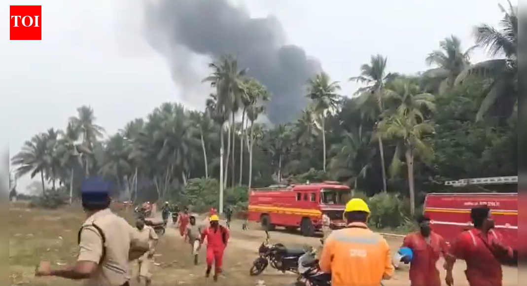 Andhra Pradesh: Massive gas leak at ONGC well in Konaseema triggers fire; villagers in panic
