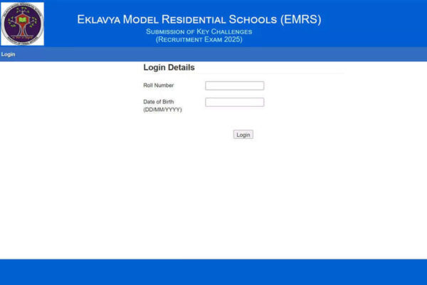 EMRS Tier 1 answer key 2025, response sheet released at nests.tribal.gov.in; download here