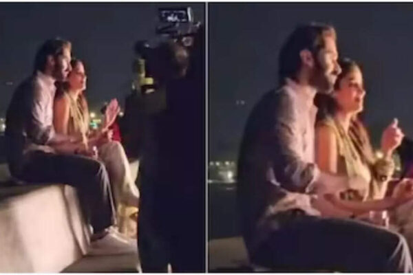 Lakshya and Janhvi Kapoor’s romantic ‘Lag Jaa Gale’ shoot wows Mumbai crowds; clip goes viral