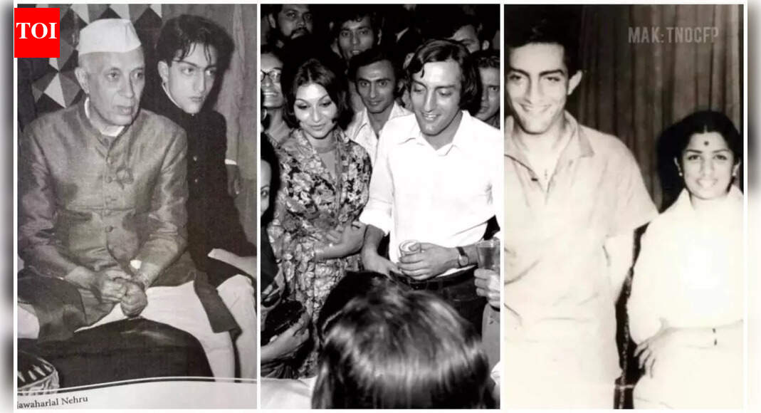 Saba and Soha Ali Khan share rare, unseen photos of Mansoor Ali Khan Pataudi with Sharmila Tagore, Lata Mangeshkar and Jawaharlal Nehru on his birth anniversary