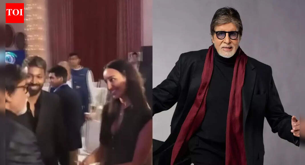 Hardik Pandya introduces Mahieka Sharma to Amitabh Bachchan; fans call it a ‘special moment’