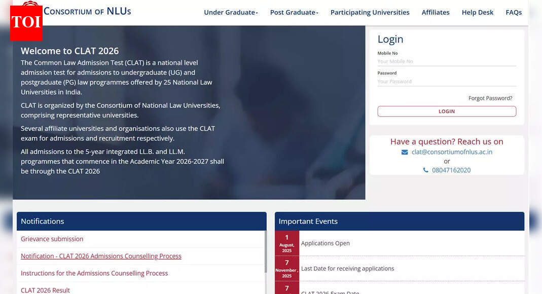 CLAT 2026 merit list and first seat allotment tomorrow at consortiumofnlus.ac.in; what candidates need to know
