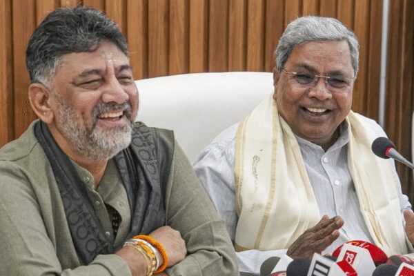 NEW DELHI: Karnataka chief minister Siddaramaiah on Tuesday expressed his confidence that he would complete the tenure of five years as the chief minister. He further added that the final decision shall ultimately land in the hands of the Congress high command.In response to his statement, Karnataka deputy chief minister DK Shivakumar extended his best wishes to the CM, wishing him “good luck”.”Let good things happen. I wish him all the best. Good luck,” Shivakumar said as PTI reports, responding to a question on Siddaramaiah’s remarks. He further added that there was no confusion regarding the CM’s statement within the party. “You (the media) are creating confusion. We don’t have any confusion. You have confusion. I wish him all the best, good luck,” he said.Earlier on Tuesday, Shivakumar also congratulated Siddaramaiah for matching the record of Devaraj Urs as Karnataka’s longest-serving chief minister. With 2,792 days completed in the office as of Tuesday during his second term, Siddaramaiah is now set to surpass the record on January 7.Shivakumar extended his best wishes to Shivakumar as he said, “I wish him success. May God bless him. I pray that God gives him good health and the opportunity to serve the people.”The power tussle between the leaders of the ruling Congress government and the speculations for a leadership change in Karnataka intensified after the state government reached the halfway mark of its five-year term on November 20, 2025.The speculations have been linked to the reports of a possible power-sharing arrangement between the two Congress leaders from 2023, at the time of the state government formation.About the AuthorTOI News DeskThe TOI News Desk comprises a dedicated and tireless team of journalists who operate around the clock to deliver the most current and comprehensive news and updates to the readers of The Times of India worldwide. With an unwavering commitment to excellence in journalism, our team is at the forefront of gathering, verifying, and presenting breaking news, in-depth analysis, and insightful reports on a wide range of topics. The TOI News Desk is your trusted source for staying informed and connected to the ever-evolving global landscape, ensuring that our readers are equipped with the latest developments that matter most.”Read MoreEnd of ArticleFollow Us On Social MediaVideosNepal Imposes Curfew In Birgunj Near India Border After Social Media Sparks Religious TensionsHyderabad Techie Murdered In US: Father Denies Love Angle, Seeks Justice Across BordersIndia Speeds Up Chenab Hydropower Projects, Redrawing Indus Rivers Water Control Lines For PakistanPolitical War Erupts After JNU Slogans Target PM Modi Following Umar Khalid Bail Rejection VerdictUS Senator Claims India Cut Russian Oil Buys And Sought Trump Tariff Relief Amid Pressure Bid On OilVHP Calls Out Bangladesh Chief Adviser Yunus’ ‘Empire of Unrest’ After 6 Hindus Killed In 18 DaysPathankot Arrest Of 15-Year-Old Spy Exposes Strategy Of Pakistan ISI Targeting Minors Against IndiaBangladesh Unrest Claims Two More Hindu Lives As Six Killings In 18 Days Raise Minority Safety Fears‘Really Happy For Others’: SC Rejects Umar Khalid’S Bail; Partner Shares His Reaction“Trump’s Interest Is Clear”: Ex-Diplomat Slams Venezuela Action123PhotostoriesCancel that trip to Kashmir if these 6 places aren’t on your winter travel itinerary5 smart ways to repurpose your old smartwatch instead of throwing it awayTop cultural events in Delhi in January 2026 travellers shouldn’t missHow to make Chettinad Egg Curry for dinnerTimes Sheikh Hamdan bin Mohammed Al Maktoum, the Crown Prince of Dubai, gave a rare glimpse into his life as a fatherCoimbatore Police Rally: 100 patrol vehicles hit city streetsSeychelles Black Parrot to Eclectus Parrot: 10 different types of parrots found across the worldMumbai–Pune expressway’s final gap closes: Missing link set to open May 1, 30-minute faster drives aheadChennai traffic woes to ease: Rs 78 crore Pattabiram ROB flyover completion brings relief to commuters on Tirupati HighwayWhy is Bathua considered so healthy? 8 easy dishes that are super delicious123Hot PicksBudget 2026Vande Bharat Sleeper TrainPublic holidays January 2026Gold rate todayUS Visa BondsCigarette tax hikeBank Holidays JanuaryTop TrendingSan Francisco 49ersCardi BQuinn HughesKyle TuckerSidney Crosby LifestyleTyrese Haliburton and Jade Jones Net WorthKevin StefanskiChicago Bulls vs Boston CelticsJohn PyleKevin Durant vs LeBron James Net Worth