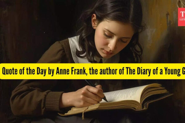 Quote of the Day by Anne Frank’s A Diary of a Young Girl: “Everyone has inside of him a piece of good news. The good news is that you don’t know…..