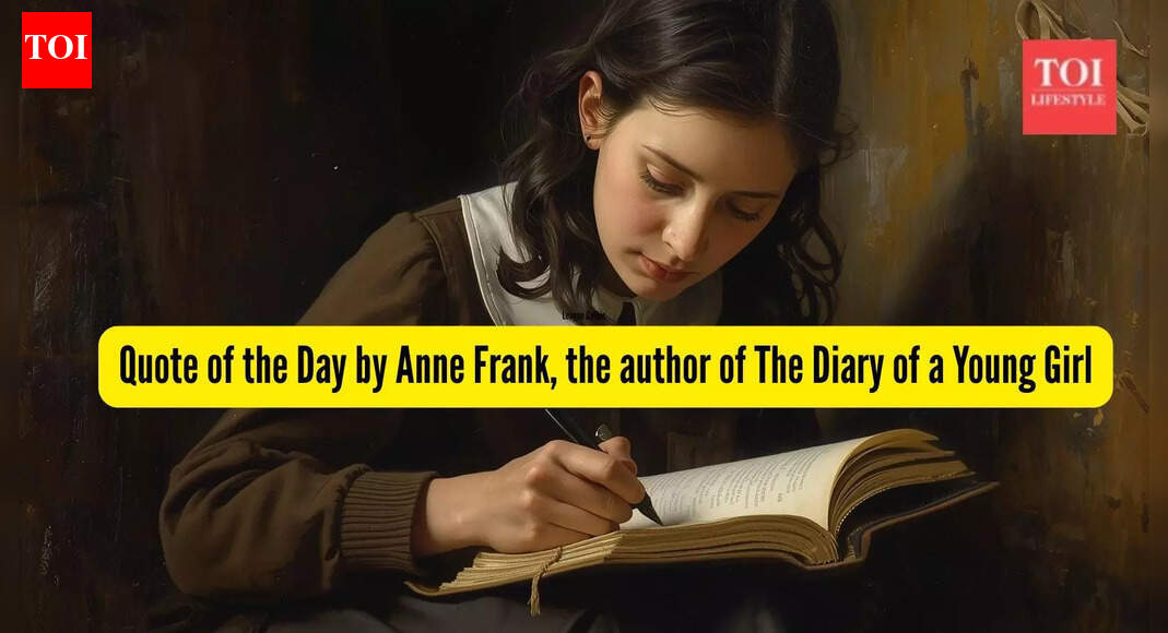 Quote of the Day by Anne Frank’s A Diary of a Young Girl: “Everyone has inside of him a piece of good news. The good news is that you don’t know…..