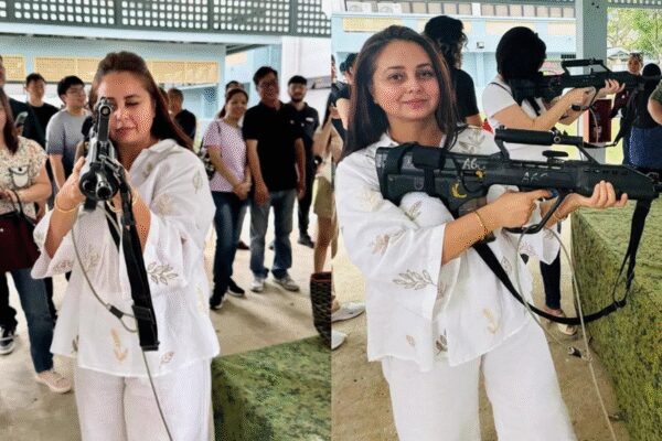 With gun in hand, Lalu’s daughter Rohini Acharya warns ‘enemies’