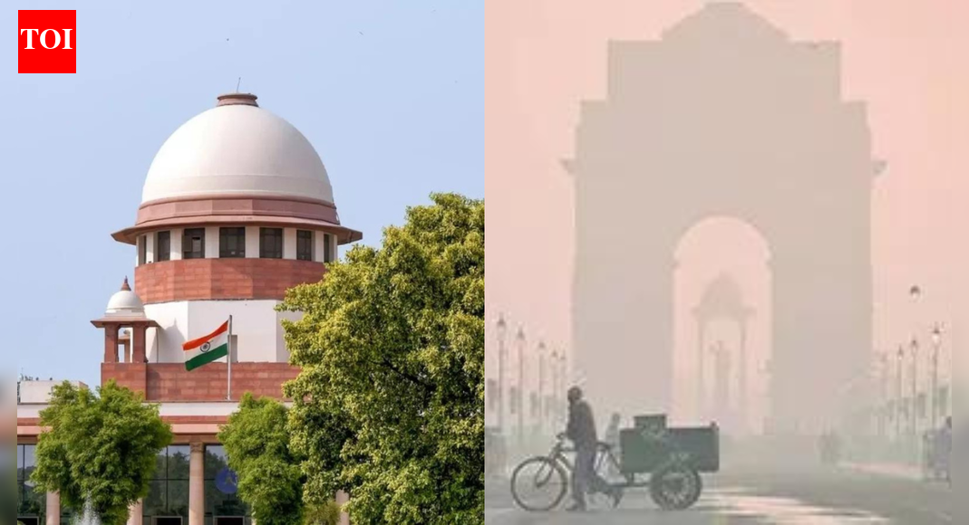 NEW DELHI: Conceding that its two-decade-long intervention to tackle air pollution in Delhi-NCR had failed to achieve desired results, Supreme Court on Tuesday asked the Commission for Air Quality Management (CAQM) to identify all major sources of pollution in two weeks and suggest long-term sectoral action plans to tackle each of them in a phased manner.A bench of CJI Surya Kant and Justice Joymalya Bagchi attributed the failure to loosen the grip of pollution over Delhi-NCR to the court heeding myriad and divergent individual suggestions of experts. It said that “we have many expert opinions before us which apportion 12%-41% of the pollution load to vehicular emissions”.”This does not mean we will become experts and give knee-jerk orders like transition of all vehicles to electric. That’ll cause chaos. Why can’t the expert statutory body like CAQM bring all domain experts under one roof, hold deliberations and come out with long-term solutions, which would be implemented in phased manner so as not to hurt livelihoods, industry and the public,” the bench said.Additional solicitor general Aishwarya Bhati’s request for two-month time to CAQM for this purpose drew sharp a reaction from the bench, which chastised it for being non-serious in tackling the perennial problem of severe levels of AQI in Delhi-NCR. “We’ll give two weeks to CAQM,” it said and sought the action plan by Jan 21. The bench said it had on Dec 17 asked CAQM to revisit its earlier long-term remedial measures but the authority, instead of filing a concrete action plan, has filed a status note.The CAQM’s status report, the court said, is “unfortunately silent on several issues flagged by the court during the last hearing”.The bench also asked CAQM to consider the issue relating to toll plazas separately uninfluenced by the stand taken by the MCD, Gurgaon civic body and NHAI.End of ArticleFollow Us On Social MediaVideos”BJP People Are Mute” Owaisi Targets PM Modi Over Trump’s ‘Make Me Happy’ RemarkBMC Becomes Mega Battleground As Thackerays Reunite And Alliances Shift Ahead Of Civic Wars 2026Deepam row: Piyush Goyal Accuses MK Stalin Govt Of Targeting Hindu TraditionsDonald Trump, Venezuela And India: Prithviraj Chavan’s Remark On PM Modi Kidnapping Sparks Row’Hindus Will Not Be Allowed To Stay’: BNP Candidate’s Threat Sparks Alarm Amid Bangladesh KillingsNepal Imposes Curfew In Birgunj Near India Border After Social Media Sparks Religious TensionsHyderabad Techie Murdered In US: Father Denies Love Angle, Seeks Justice Across BordersIndia Speeds Up Chenab Hydropower Projects, Redrawing Indus Rivers Water Control Lines For PakistanPolitical War Erupts After JNU Slogans Target PM Modi Following Umar Khalid Bail Rejection VerdictUS Senator Claims India Cut Russian Oil Buys And Sought Trump Tariff Relief Amid Pressure Bid On Oil123PhotostoriesRobin Sharma reveals 5 super habits to be successful in lifeBirthday special: Bipasha Basu’s best movies to watch on OTTChef Sanjeev Kapoor shares 14 kitchen tips that make life easierHow to make Anda Paratha for breakfastJiya Shankar and her love for ethnic wear: Surreal looks in sarees, lehengas, and more12 railway stations and the foods they are famous forFull list of the winners of ‘MasterChef India’: From Pankaj Bhadouria to Mohammed Ashiq5 simple neck exercises to ease stiffness and restore mobilityWhere will you be this Makar Sankranti? 5 best destinations in India to witness the festivalFrom opening up about losing a leg in a tragic accident to being unemployed for 7 years after Naache Mayuri: When Sudha Chandran spoke about life, parent’s support and career123Hot PicksBudget 2026Vande Bharat Sleeper TrainPublic holidays January 2026Gold rate todayUS Visa BondsCigarette tax hikeBank Holidays JanuaryTop TrendingSan Francisco 49ersPaige Bueckers vs Sophie Cunningham Net WorthWho is Lenny DykstraYouTube Ad Changes In VietnamWayne GretzkyKliff KingsburyKevin StefanskiChicago Bulls vs Boston CelticsTaylor SwiftWho is Kris Humphries