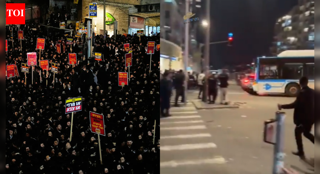 Watch: Bus rams into Jewish rally in Jerusalem; 14-year-old killed