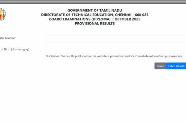 TNDTE Diploma result 2026 released at dte.tn.gov.in: Direct link to download scorecards here