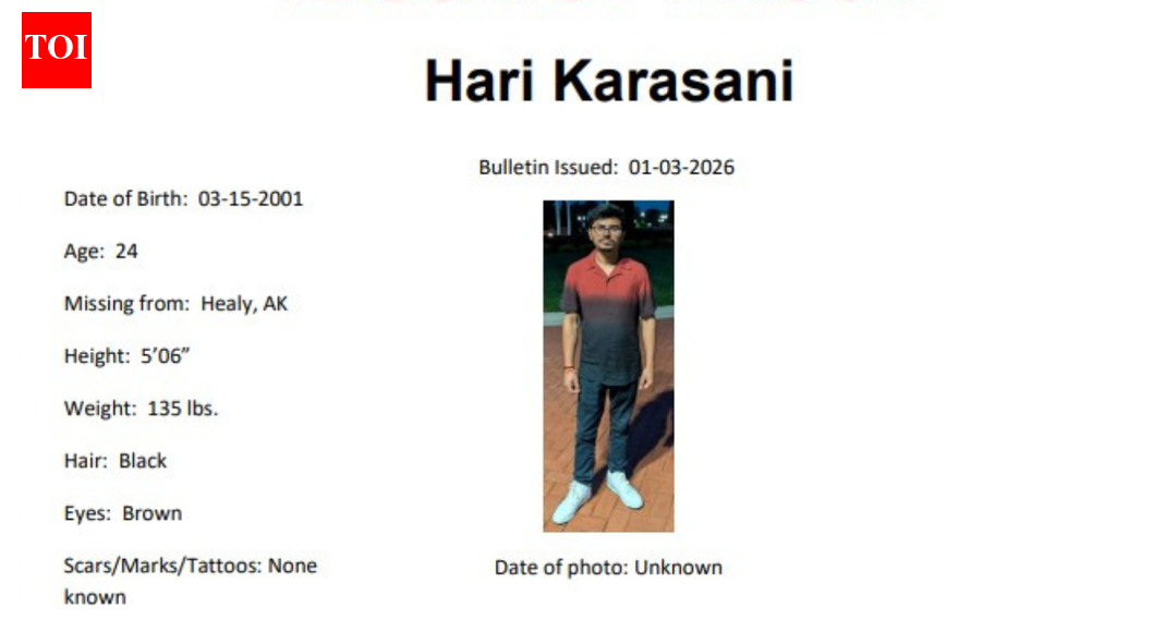 Told roommates will return in 2 weeks: Indian student missing during solo trip to Alaska, mobile phone switched off