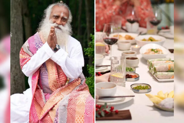 “I just read somewhere that 20% of American meals are consumed in a car!” Sadhguru shares tips on the right way to eat food