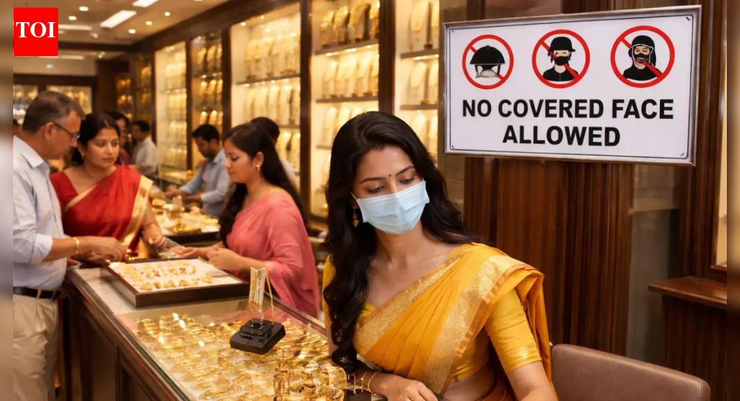 PATNA: Customers with their faces covered will not be allowed inside jewellery shops in Bihar. The decision was taken by the Bihar unit of all india jewellers and gold federation at a meeting with the district jewellers’ associations on Tuesday, citing security reasons as gold and silver prices have been on the rise, federation president Ashok Kumar Verma said.Patna jewellers have already started putting notices to this effect outside their shops. Verma said the decision is not against any community or group, but only a pre-emptive security measure.The federation’s president, Pankaj Arora, said on Wednesday the decision will gradually be implemented across the country. “Customer’s face must be visible. He or she will not be allowed to enter a jewellery shop in any kind of veil, be it ‘hijab’, full helmet or ‘pagdi/safa’ (turban). There is no restriction on ‘burqa’ as such but no veil,” he said.Arora said a similar decision was taken by Jhansi jewellers a few days ago following the incidents of theft in shops. “But Bihar is the first to implement it across the state. Even police question us about the identity in case of loot or theft as the person with face covered is not identified in the CCTV cameras.”Asked if it would affect business or what if a customer refuses to abide, Verma, who was in Delhi to attend the CAIT (Confederation of All India Traders) meeting, said any genuine person will cooperate. “Only anti-social elements will resist. But we will politely refuse to serve them. In case of any trouble, we will inform the police. After all, a 10gm gold chain costs around Rs 1.41 lakh and silver is over Rs 2.5 lakh/kg. We can’t take any risk as jewellers are the soft target of criminals,” he said.Minister and LJP(RV) neta Sanjay Singh said the move will act as a deterrent.” A BJP spokesperson said, “What’s wrong if jewellers take a decision to protect their businesses out of security concerns.”About the AuthorJai Narain PandeyThe writer has a vast experience of over 30 years in the field of journalism, as a reporter and a news editor. He has officiated as a bureau head and presided over the local desk in Patna and abroad. He has covered a variety of topics, from politics to sports, in India and abroad. He has covered top golfers and tennis players in tournaments held in Doha (Qatar).Read MoreEnd of ArticleFollow Us On Social MediaVideosImran Khan’s Family Stages Prayer Protest After Being Barred From Meeting Him At Adiala JailImran Khan’s Sister Aleema, PTI Members Hold Prayers Outside Adiala Jail After Meet DeniedTharoor Flags UN Charter Violations, Voices Concern Over US Action In VenezuelaUS Issues Blunt Warning To Indian Students: Breaking Laws May Cost Visas, Careers And Future DreamsCongress-BJP Tie-Up Claims In Ambernath Create Rift, Put Mahayuti Alliance Under Fresh Strain“Worst Kind of Discrimination in PoJK”: UKPNP Chairman Flags Deepening CrisisNo Compromise On Terror: PM Modi, Benjamin Netanyahu Reaffirm India Israel Strategic PartnershipOwaisi Slams MCD Demolition, Says Turkman Gate Land Fully Belongs To WaqfNehru Catered To Liaquat Ali Khan, Ignored Somnath History: BJP MP Sudhanshu TrivediUS FARA Filings Expose How Pakistan Lobbied Washington To Somehow Stop India’s Operation Sindoor123PhotostoriesFrom films to music, the lesser known sides of ‘Dil Chahta Hai’ director Farhan Akhtar9 mistakes to avoid while making biryani at homeWinter Special: How to make traditional Besan Ka Sheera at home5 adorable-looking animals that are surprisingly deadly5 red flags people often ignore in friendships (But shouldn’t!)6 classic non-vegetarian Cutlets to enjoy during winter monthsVijay’s ‘Jana Nayagan’ to Prabhas’ ‘The Raja Saab’: Biggest South releases for Pongal 2026Can you guess the temples and places featured on INR 10, 20, 50, 100, 200 and 500 currency notes?How to add smoky flavour to winter dishes without using a tandoor at home”I just read somewhere that 20% of American meals are consumed in a car!” Sadhguru shares tips on the right way to eat food123Hot PicksBudget 2026Venezuela NewsGold rate todayStock Market TodayCigarette price hikePublic holidays January 2026Bank Holidays JanuaryTop TrendingMLB Trade RumorsTommy Fleetwood and Clare Fleetwood Net WorthTravis KelceTaylor SwiftJimmie Johnson Net WorthEdward CabreraJamahal HillValentino Rossi and Francesca Sofia Novello Net WorthBrad Marchand Net WorthNHL Trade Rumor