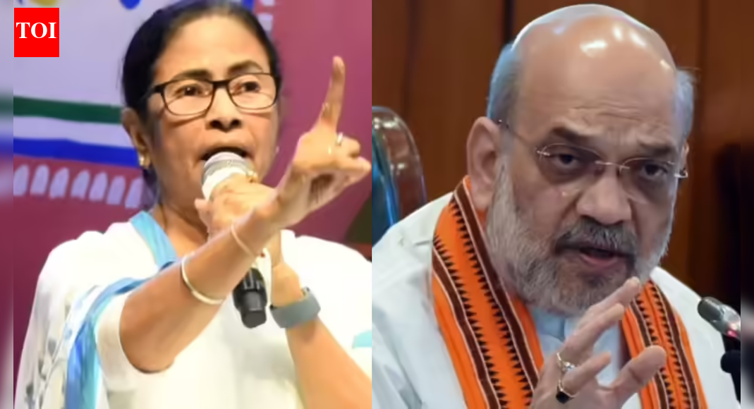 Mamata Banerjee and Amit Shah (File photo) NEW DELHI: West Bengal chief minister Mamata Banerjee on Thursday accused the Centre of holding political vendetta, alleging that central agencies were being misused ahead of elections, after the Enforcement Directorate carried out searches at houses of IT chief of various political parties. Reacting sharply to the action, Banerjee questioned the role of the ED and Union home minister Amit Shah, claiming that party documents and data were being seized under the pretext of investigations. She also alleged that voter names were being deleted in West Bengal during the ongoing Special Intensive Revision exercise, linking the moves to the election process.”..Is it the duty of the ED, Amit Shah to collect the party’s hard disk, candidate list?… The nasty, naughty Home Minister who cannot protect the country and is taking away all my party documents. What will be the result if I raid the BJP party office? ” she questioned.”On one side, they are deleting the names of all the voters by carrying out the SIR in West Bengal…Because of the elections, they are collecting all the information about my party…” she added. This comes after the Enforcement Directorate conducted raid at houses of IT chiefs of various political parties including TMC’s IPAC chief Prateek Jain.About the AuthorTOI News DeskThe TOI News Desk comprises a dedicated and tireless team of journalists who operate around the clock to deliver the most current and comprehensive news and updates to the readers of The Times of India worldwide. With an unwavering commitment to excellence in journalism, our team is at the forefront of gathering, verifying, and presenting breaking news, in-depth analysis, and insightful reports on a wide range of topics. The TOI News Desk is your trusted source for staying informed and connected to the ever-evolving global landscape, ensuring that our readers are equipped with the latest developments that matter most.”Read MoreEnd of ArticleFollow Us On Social MediaVideosNo IMF Loan In 6 Months? Pakistan Defence Minister’s Jet Export Claim Collapses Under Debt RealityTrump Clears Russia Sanctions Bill, 500% Tariff Threat Looms As India Reworks Oil Import Strategy‘India Outperforming Emerging Markets’: Economist On India’s 7.4% FY26 GDP Growth Estimates’Most Room To Grow Today’: Jaishankar Pushes Stronger EU-India Ties, Hails Partnership With FranceImran Khan’s Family Stages Prayer Protest After Being Barred From Meeting Him At Adiala JailImran Khan’s Sister Aleema, PTI Members Hold Prayers Outside Adiala Jail After Meet DeniedTharoor Flags UN Charter Violations, Voices Concern Over US Action In VenezuelaUS Issues Blunt Warning To Indian Students: Breaking Laws May Cost Visas, Careers And Future DreamsCongress-BJP Tie-Up Claims In Ambernath Create Rift, Put Mahayuti Alliance Under Fresh Strain“Worst Kind of Discrimination in PoJK”: UKPNP Chairman Flags Deepening Crisis123PhotostoriesFrom high-end car collection to a lavish house: Dipika Kakar’s luxurious life and net worthAneet Padda, Ahaan Panday to Pratibha Ranta: Bollywood’s emerging talent lines up for a breakthrough in 2026’Toxic’ star Yash birthday special: Lesser-known facts about 40 year old Rocking StarDonald Trump’s Greenland obsession: Why the icy island is back in headlines – in picturesHow to make high-protein Beetroot Paneer Dosa for breakfastHow to grow spinach in winterAkshay Kumar–Priyadarshan to Shahid Kapoor–Vishal Bhardwaj: Why 2026 is all about Bollywood’s trusted collaborations7 animals that build amazing homes5 Tamil romantic thrillers to binge on OTT5 signs of emotionally unavailable partners123Hot PicksMinneapolis Woman ShootMaharashtra civic pollsGold rate todayKanpur GangrapeCigarette price hikePublic holidays January 2026Bank Holidays JanuaryTop TrendingHaydn Fleury Net WorthTommy Fleetwood and Clare Fleetwood Net WorthTravis KelceUS Strike VenezuelaTilak VarmaMaharashtra Civic PollsAnkush BhardwajHapur Sugarcase Field Woman BodyDelhi Demolition MosqueCandace Owens