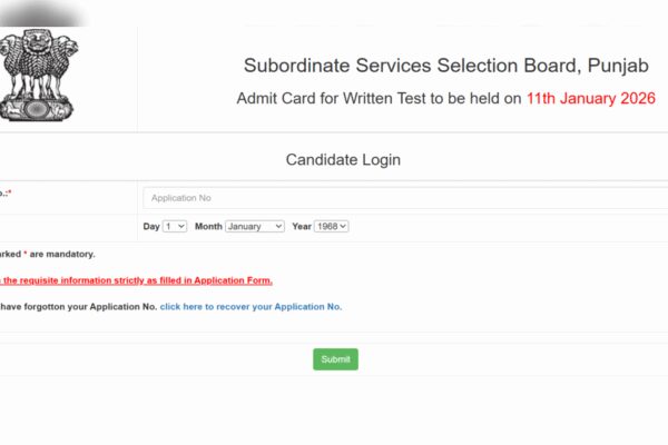 PSSB Jail Warder admit card 2026 released at sssb.punjab.gov.in: Direct link to dowload hall tickets here