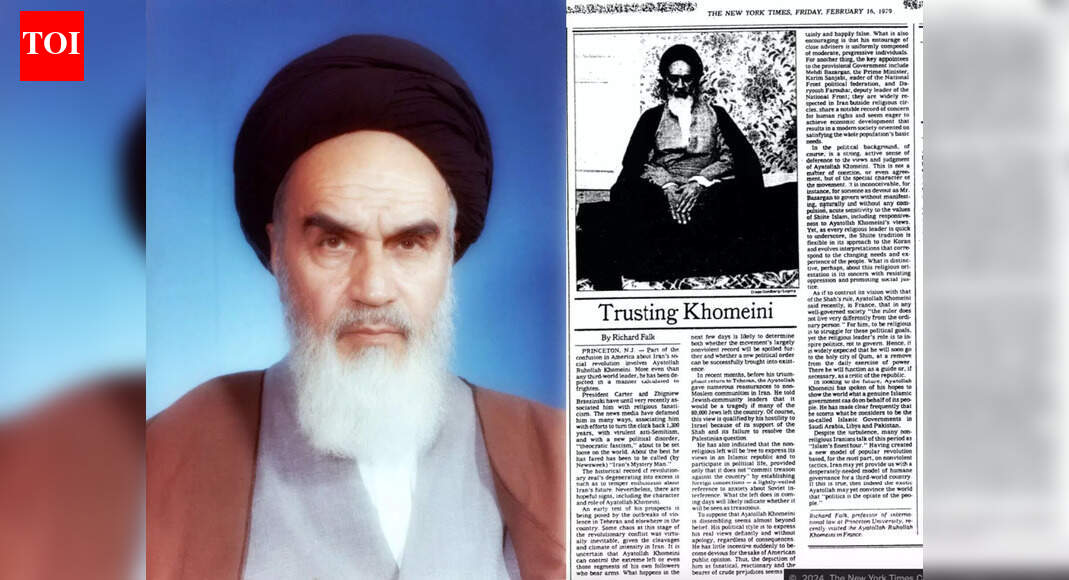 Trusting Khomeini: Old NYT article praising former Supreme Leader surfaces amid Iran protests