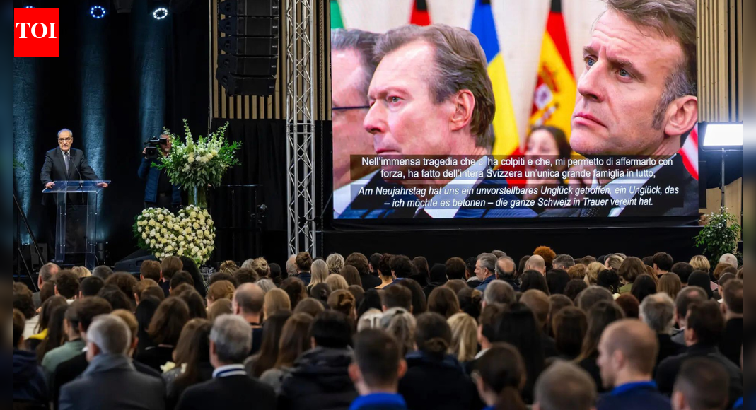 Switzerland holds memorial service during day of national mourning for bar fire victims