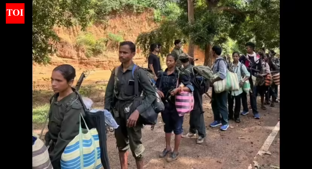 63 Maoists surrender in Chhattisgarh’s Dantewada