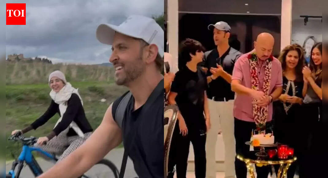 Hrithik Roshan’s social media moments with Saba Azad and family