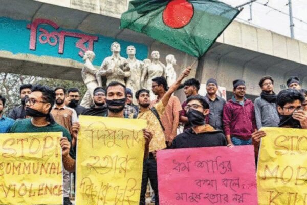 A student protest against Dipu’s murder, in Dhaka last month NEW DELHI: Slamming the Muhammad Yunus-led interim govt over the relentless attacks on minorities – including Hindus – and their properties in Bangladesh, and for watering down the incidents, India on Friday said attempts to whitewash the communal intent behind the crimes and attribute these to “personal rivalries and political differences” only “emboldens the perpetrators”. Seven Hindu men have been killed in Bangladesh since Dec 18 – the day garment factory worker Dipu Chandra Das was lynched and his body hanged from a tree and set ablaze in Mymensingh, a killing that India described as “horrendous” and “barbaric”. Of the seven, three, including a journalist, were killed this week. “We continue to witness a disturbing pattern of recurring attacks on minorities as well as their homes and businesses by extremists. Such communal incidents need to be dealt with swiftly and firmly,” ministry of external affairs spokesperson Randhir Jaiswal said in his weekly briefing. The others killed in violence against Hindus were Amrit Mandal (Dec 24); factory security guard Bajendra Biswas (Dec 29); businessman Khokon Chandra Das (Dec 31); journalist Rana Pratap and businessman Moni Chakraborty (Monday); and Mithun Sarkar (Tuesday). In a briefing following the lynching of Mandal, who Dhaka said was a “listed criminal”, Jaiswal on Dec 26 said over 2,900 incidents of violence against minorities, including cases of killings, arson, and land grab, had been documented by independent sources during the tenure of the interim govt and these incidents could not be brushed aside as mere media exaggeration or dismissed as political violence. The Yunus-led administration has repeatedly dismissed India’s concerns as propaganda by Indian media. The internal situation deteriorated in Bangladesh after the death of radical leader and India-baiter Sharif Osman Hadi on Dec 18, a prominent face of the 2024 anti-govt protests that led to then PM Sheikh Hasina abdicating and fleeing to India.End of ArticleFollow Us On Social MediaVideosCEPA A Win-Win For India And Chile, Key Focus On Market Access And Minerals: Chile EnvoyMamata Banerjee Hits Streets, Leads Kolkata Rally Against ED RaidsAfter Meeting PM Modi, AI Innovators Share Insights That Could Change The GameAmit Shah Outlines Foolproof NIDMS Mechanism To Counter Future Terror AttacksIndia No Longer Imports Arms, UP Leads Defence Manufacturing: Rajnath Singh’Not Accurate’: India Hits Back After Trump Aide Blames PM Modi For Delayed Trade DealMEA Calls For Firm Action As India Flags Disturbing Pattern Of Attacks On Minorities In BangladeshPM Modi To Host German Chancellor Merz In Gujarat As India-Germany Ties Enter Strategic Phase’PM Modi-Trump Held 8 Calls In 2025′: India Rejects Lutnick’s Claim On Stalled Trade AgreementThe Day CBI Arrested Indira Gandhi And Sonia’s Pasta Maker That May Have Saved The Day For Cong123PhotostoriesBirthday special: Hrithik Roshan’s social media moments with Saba Azad and familyBirthday Special: Hrithik Roshan’s movies to watch on OTTTaarak Mehta Ka Ooltah Chashmah: From calling Dilip Joshi the ‘pillar of the show’ to reacting to Disha Vakani aka Dayaben’s return, Sharad Sankla aka Abdul gets candid7 moon-kissed baby names for your little princessCurry-smelling kangaroos to banana bees: 6 animals that surprisingly smell like foodWhat teachers wish parents understood‘Hum Paanch’, ‘Dekh Bhai Dekh’, ‘Yes Boss’: Top TV comedy shows from the 90What students learn in school beyond the syllabusFrom ‘Highway’ to ‘Chhichhore’: 5 times mainstream films embraced unconventional charactersSadhguru’s Drumstick Soup is a winter must-have; recipe inside123Hot PicksTrump Mexico NewsTrump Denmark NewsGold rate todayBengaluru newsCigarette price hikePublic holidays January 2026Bank Holidays JanuaryTop TrendingCandace OwensTommy Fleetwood and Clare Fleetwood Net WorthTravis KelceVanessa BryantLos Angeles KingsBoston Celtics vs Toronto RaptorsLeBron JamesJa MorantWPL Live ScoreStefon Diggs