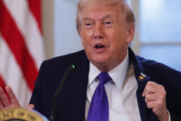 ‘I’m never satisfied’: Donald Trump flaunts his ‘Happy Trump’ lapel pin; highlights the irony