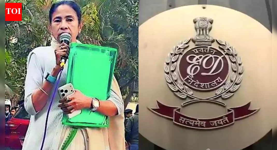NEW DELHI: The Enforcement Directorate on Saturday moved the Supreme Court alleging interference and obstruction by the Mamata Banerjee-led West Bengal government during search operations at the Kolkata headquarters of political consultancy firm Indian Political Action Committee(I-PAC) and the residence of its director Pratik Jain. Meanwhile, the state government filed a caveat seeking to be heard before any adverse order is passed.The Bengal government’s caveat was filed after the ED carried out searches on Thursday at I-PAC’s office and Jain’s residence as part of a money laundering probe linked to an alleged multi-crore rupee coal pilferage scam. A caveat allows a party to ensure that no order is issued without giving it an opportunity to present its case.The ED has alleged that chief minister Mamata Banerjee entered the raid locations and took away what it described as “key” evidence, including physical documents and electronic devices. Banerjee has rejected the allegations and accused the central agency of overreach.On Friday, the ED approached the Calcutta high court seeking judicial intervention, accusing the state police, allegedly acting in collusion with the chief minister, of obstructing its officials during the January 8 search operation. In its writ petition, the agency said the police failed to discharge their public duty in “flagrant and blatant disregard to law” and prevented ED officers from exercising their powers under the Prevention of Money Laundering Act, 2002.The Calcutta high court adjourned the hearing in the ED versus Trinamool Congress matter till January 14, 2026, citing an unconducive atmosphere in the courtroom due to heavy congestion caused by the presence of a large number of lawyers.In its 28-page petition, the ED alleged that the situation escalated after the Chief Minister entered the residential premises of Pratik Jain during the search and removed incriminating material. The agency said it had invoked the High Court’s writ jurisdiction to “instil public confidence” in the functioning of the state administration and to immediately stop what it termed as “overreach” by the state police and the Chief Minister.The raids and subsequent court proceedings sparked sharp political reactions. The Bharatiya Janata Party’s West Bengal unit questioned the role of I-PAC in the functioning of the state government after Banerjee said the firm was an authorised team of the All India Trinamool Congress.In a post on X, BJP West Bengal said, “Mamata Banerjee said that IPAC is in charge of Trinamool. It is their internal matter if they want a private agency to run the party and decide tickets and organisational positions. But what were Government of West Bengal documents doing in the IPAC office? Is IPAC intervening in the functioning of the West Bengal government?”Calling it a constitutional issue, the BJP alleged that bureaucrats appeared to be reporting to a private agency and demanded clarification from the chief minister. “This is a direct challenge to the Constitution, where the bureaucracy appears to be reporting to a private agency. In the past also, we have seen emails sent by bureaucrats to IPAC employees to decide the campaign of the West Bengal government. Mamata Banerjee is accountable to the people of West Bengal and should clarify whether an agency from outside the state, staffed by people from other states, is intervening in the functioning of the government,” the post said.Earlier on Friday, several Trinamool Congress MPs were detained in New Delhi while protesting outside Union Home Minister Amit Shah’s office against the ED raid on the I-PAC office. Condemning the detentions, Banerjee described the action as “shameful and unacceptable” in a post on X, accusing the BJP of “double standards” in its treatment of protests by ruling party leaders and opposition MPs.About the AuthorTOI News DeskThe TOI News Desk comprises a dedicated and tireless team of journalists who operate around the clock to deliver the most current and comprehensive news and updates to the readers of The Times of India worldwide. With an unwavering commitment to excellence in journalism, our team is at the forefront of gathering, verifying, and presenting breaking news, in-depth analysis, and insightful reports on a wide range of topics. The TOI News Desk is your trusted source for staying informed and connected to the ever-evolving global landscape, ensuring that our readers are equipped with the latest developments that matter most.”Read MoreEnd of ArticleFollow Us On Social MediaVideos’They Amended UAPA’: Owaisi Blames Congress For Umar Khalid And Sharjeel Imam’s Jail Without Trial’No Courage, No Strength’: Lt Gen Katiyar Ridicules Pak, Exposes Terror Strategy, Warns Against War’Hijab-Clad Woman As India’s PM’: Owaisi’s Remark Gets ‘Hindu Nation’ Retort From BJP’s Nitish Rane’India Will Develop Even On Autopilot’, Says NSA Ajit Doval As He Credits PM Modi’s LeadershipHindu Farmer Killing in Sindh Triggers Protests A Day After India Exposed Pak’s Record on MinoritiesDefence Spending Can Fuel Growth, Says CDS Anil Chauhan As India Rethinks Guns Versus Butter DebatePak Defence Minister’s Shocking Call For Netanyahu’s Kidnapping Shows Deep Gaza Conflict RhetoricCDS Anil Chauhan Reveals Why Pakistan Rushed To Promote Asim Munir After Op Sindoor SetbackDonald Trump Renews India-Pak Ceasefire Claim Even As US Records Expose Pakistan’s Pressure CampaignCEPA A Win-Win For India And Chile, Key Focus On Market Access And Minerals: Chile Envoy123PhotostoriesLittle verses, lasting values: Why shlokas matter in a child’s early years10 Nepali dishes trending right now and why they’re the ultimate comfort foodFrom shacks to skyline: North Chennai families get a fresh start in CMDA’s new housing hubFrom Coelacanth to Lamreys: 8 living animals that existed even before DinosaursBengaluru to West Bengal by rail: Amrit Bharat Express leads trio of new long-distance trains (In Photos)Shark Tank India 5: From Aman Gupta to Namita Thapar, Anupam Mittal- Education qualification of the judgesTop 5 sports-based OTT shows you simply can’t miss!5 smart ways to eat eggs daily if you have cholesterol or health concernsMumbai Marathon to include Coastal Road for first time as 21st edition draws record participation6 must-watch musicals on OTT that bring the magic of live theater home123Hot PicksTrump tariffsUS Supreme CourtGold rate todayBengaluru newsCigarette price hikePublic holidays January 2026Bank Holidays JanuaryTop TrendingCandace OwensBill KennedyDonald TrumpVanessa BryantJaipur Audi AccidentDrew McIntyreAndhra Pradesh Student Missing in USWasim AkramWPL Live ScoreStefon Diggs