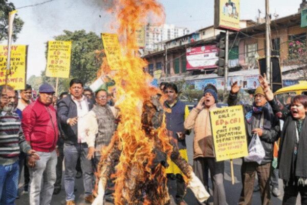 Congress activists burn an effigy of ED during a protest against the agency’s raid on TMC-linked I-PAC in Kolkata on Saturday  KOLKATA: A Rs 20 crore hawala transaction allegedly changed hands six times to erase its trail before reaching political consultancy, Indian Political Action Committee (I-PAC)’s Goa office from Kolkata, Enforcement Directorate (ED) has alleged in a petition filed before Calcutta high court.ED said that proceeds of crime generated from alleged coal smuggling in West Bengal were routed through domestic and international hawala channels and used to fund political campaigns. One such transfer reached I-PAC during Goa assembly elections in 2021-22, the agency claimed. The allegations are part of an ongoing investigation and are yet to be tested in court.According to ED, investigators traced the money trail to a former director of a New Delhi-based non-banking financial services firm, who allegedly contacted a person known as Munna to move the funds. ED said that Munna linked up with another member of a hawala network, after which money reached a manager of a Kolkata-based hawala firm.In a statement to ED, the hawala firm manager allegedly said that he arranged cash delivery in Goa during 2021-22. The cash was to be handed over to an employee of an event management company, who then contacted the firm’s director and its sister concern.ED claimed both companies were handling events and campaign-related work for I-PAC during Goa assembly elections.ED told high court that I-PAC co-founder and director Pratik Jain handled the consultancy’s Goa operations at the time. Based on these findings, searches were carried out on Jan 8 at 10 locations in New Delhi and Kolkata, ED said. One of the locations was Jain’s home on Loudon Street in central Kolkata.The agency alleged that proceeds originated from a coal smuggling syndicate led by Anup Majee, accused of stealing and illegally excavating coal from premises of Eastern Coalfields Limited, a central public sector coal producer operating across parts of Bengal and Jharkhand. ED claimed stolen coal was sold to factories and plants in districts, including Bankura, Purba Bardhaman and Purulia – all in western and central parts of Bengal.Factory owners allegedly paid in cash, which syndicate members collected and deposited at an office in Bhamuria, a locality in Asansol subdivision of Paschim Bardhaman district, the central agency said.End of ArticleFollow Us On Social MediaVideosIndia-EU FTA: Piyush Goyal Wraps Up Brussels Visit; Push To Accelerate Trade Deal Talks’Hope India Backs Denmark’: Danish MP Urges Delhi’s Support Amid Trump’s Greenland ThreatsOdisha Plane Crash: Nine-Seater Aircraft Crash-Lands Near Rourkela, 6 InjuredWhy Nations Fight Wars: Ajit Doval Breaks Down Power Game, Morale, Western Fear And India’s Rise’They Amended UAPA’: Owaisi Blames Congress For Umar Khalid And Sharjeel Imam’s Jail Without Trial’No Courage, No Strength’: Lt Gen Katiyar Ridicules Pak, Exposes Terror Strategy, Warns Against War’Hijab-Clad Woman As India’s PM’: Owaisi’s Remark Gets ‘Hindu Nation’ Retort From BJP’s Nitish Rane’India Will Develop Even On Autopilot’, Says NSA Ajit Doval As He Credits PM Modi’s LeadershipHindu Farmer Killing in Sindh Triggers Protests A Day After India Exposed Pak’s Record on MinoritiesDefence Spending Can Fuel Growth, Says CDS Anil Chauhan As India Rethinks Guns Versus Butter Debate123Photostories3-ingredient thick hot chocolate recipe for cosy winter nightsNupur Sanon and Stebin Ben’s romantic pictures together ahead of the dreamy wedding7 winter ladoos packed with protein that actually keep you fullStebin Ben’s most romantic songs that will make you fall in love with the singerTop motivational series to watch on OTTNupur Sanon best ethnic looks: A glimpse at the bride-to-be’s most stunning fashion momentsLittle verses, lasting values: Why shlokas matter in a child’s early years10 Nepali dishes trending right now and why they’re the ultimate comfort foodFrom shacks to skyline: North Chennai families get a fresh start in CMDA’s new housing hubFrom Coelacanth to Lamreys: 8 living animals that existed even before Dinosaurs123Hot PicksTrump tariffsUS Supreme CourtGold rate todayBengaluru newsCigarette price hikePublic holidays January 2026Bank Holidays JanuaryTop TrendingCandace OwensBill KennedyDonald TrumpVanessa BryantJaipur Audi AccidentDrew McIntyreAndhra Pradesh Student Missing in USWasim AkramWPL Live ScoreStefon Diggs