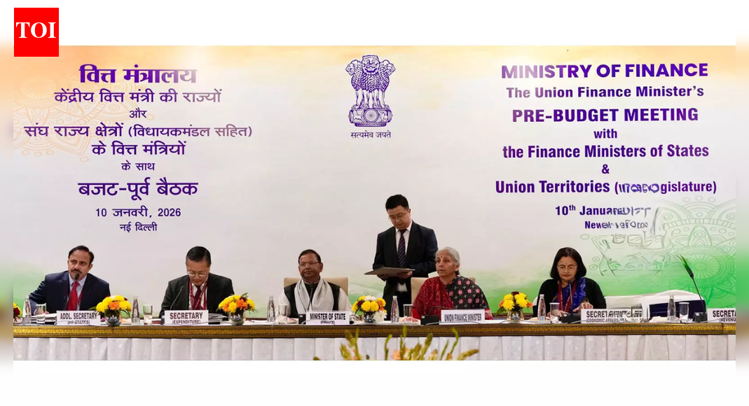 Finance minister chairs pre-budget consultation meeting with states, Union territories