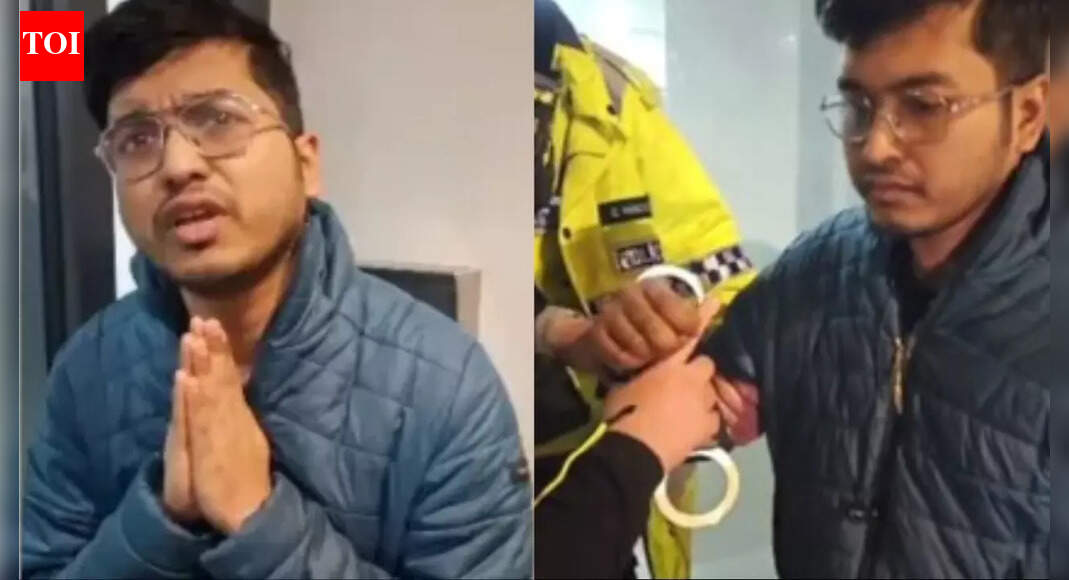 Viral video shows Indian student arrested in UK for online grooming: What really happened?