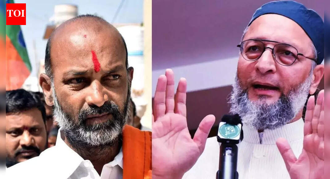 Bandi Sanjay Kumar; Asaduddin Owaisi NEW DELHI: Union minister and former Telangana BJP chief Bandi Sanjay Kumar on Sunday said no woman has ever held a decision-making post in the AIMIM, reacting to a statement by AIMIM chief Asaduddin Owaisi that India would one day have a burqa-clad woman as its prime minister.Also Read | ‘PM will always be a Hindu’: Assam CM counters Owaisi’s Muslim PM remark; BJP challenges AIMIM to appoint Pasmanda president“How many Muslim women has the All India Majlis-e-Ittehadul Muslimeen actually given tickets to as MLAs or MPs? How many Muslim women hold real decision-making posts in the Majlis? Slogans cannot hide zero representation,” Kumar posted on X. He also recalled the 2018 Telangana assembly elections, in which the BJP fielded a Muslim woman, Syed Shahezadi, against Owaisi’s brother, Akbaruddin, who went on to win.”She was threatened, targeted, and defeated. This is your true face. Today, she serves on the National Commission for Minorities,” the BJP leader added.The minister added that the BJP has a minority wing and grooms women leaders, and asked Owaisi what the AIMIM has “beyond rhetoric.” The Karimnagar Lok Sabha MP also accused the Hyderabad MP and the AIMIM of “intimidating” women activists who raise their voices against the party.Also Read | ‘A tubelight in his mind’: Asaduddin Owaisi hits back at Himanta Biswa Sarma over ‘only Hindu will become PM of India’ remark”We understand your fear. Muslim women can see your hypocrisy clearly. Many view Hon’ble PM Shri @narendramodi ji as an elder brother who acted in their interests instead of confining them. BJP empowers women irrespective of religion. Asaduddin Owaisi, on the other hand, speaks of empowerment while imposing restrictions on women in party, public life, and even at home,” Kumar posted.Addressing an election rally on Friday in Maharashtra’s Solapur ahead of the January 15 civic polls, Owaisi said a hijab-clad woman would one day become India’s prime minister, as the country’s Constitution accords equal status to people from all communities, unlike in Pakistan, where members of only one faith can occupy top constitutional posts.About the AuthorTOI News DeskThe TOI News Desk comprises a dedicated and tireless team of journalists who operate around the clock to deliver the most current and comprehensive news and updates to the readers of The Times of India worldwide. With an unwavering commitment to excellence in journalism, our team is at the forefront of gathering, verifying, and presenting breaking news, in-depth analysis, and insightful reports on a wide range of topics. The TOI News Desk is your trusted source for staying informed and connected to the ever-evolving global landscape, ensuring that our readers are equipped with the latest developments that matter most.”Read MoreEnd of ArticleFollow Us On Social MediaVideosChirag Paswan Hits Out At Tejashwi Yadav Over ‘People Lost In Democracy’ commentIndia’s Reform Express Accelerates Growth and Investment, Says PM ModiAmit Shah Confident BJP Will Form Government In Kerala In 2026, Vote Share ClimbingOwaisi Blames Congress, Hits Out at UAPA After SC Denies Bail To Umar Khalid‘Some Historians, Politicians Tried To Whitewash History Of Invaders’: PM Modi Hits Out In Somnath‘Hijab-Clad PM’ Row: Owaisi’s ‘Tubelight’ Jab At Himanta Sarma Over ‘Only Hindu PM’ RemarksRSS Chief Mohan Bhagwat Calls For Hindu Unity, Says India Will Lead World In 20–30 YearsPM Modi Offers Prayers At Somnath Temple, Witnesses Grand Drone Show & Fireworks At Swabhiman ParvIndia-EU FTA: Piyush Goyal Wraps Up Brussels Visit; Push To Accelerate Trade Deal Talks’Hope India Backs Denmark’: Danish MP Urges Delhi’s Support Amid Trump’s Greenland Threats123Photostories10 things 90s kids begged their parents for, that Gen Z will be shocked even existed7 baby girl names inspired by Indian holy places that parents secretly love8 countries around the world most famous for their wildlifeSamantha Ruth Prabhu’s timeless saree looks that redefine elegance9 traditional Kashmiri non-vegetarian dishes to try this winter seasonChennai on track: First Metro trial run links Porur and Vadapalani, Phase II dream gathers speed’Symbol of strength, resilience, tradition’: PM Modi joins ‘Shaurya Yatra’ at Somnath temple – see pics7 cities in India made famous by their sweetsAprilia Tuono 457 review: Street-focused, fun and accessible!Top 10 cookies from around the world123Hot PicksTrump tariffsUS Supreme CourtGold rate todayBengaluru newsCigarette price hikePublic holidays January 2026Bank Holidays JanuaryTop TrendingUS Border Petrol Agent ShootCanada Immigration Applications 2026Iran ProtestsVanessa BryantTrump TariffsConnor McDavidNFL PlayoffsJustin HerbertWPL Live ScoreFortnite Updates