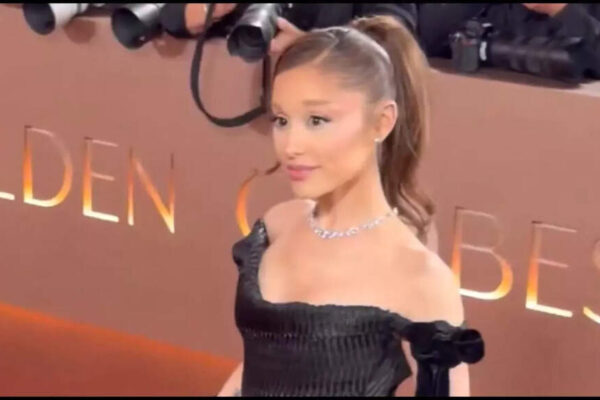 Golden Globes 2026: Ariana Grande sparkles in an all-black, brings back her signature pony