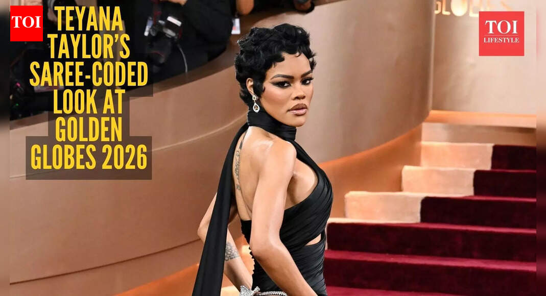 Saree-coded couture? Teyana Taylor’s Golden Globes look sparks desi fashion debate
