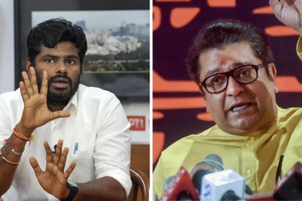 NEW DELHI: Bharatiya Janata Party (BJP)leader K Annamalai on Monday launched a broadside against Raj Thackeray and dared the MNS chief to stop him from entering Mumbai. The reaction came a day after Thackeray mockingly referred to the BJP leader as “rasmalai” and questioned his standing to speak on issues related to Mumbai. BMC Becomes Mega Battleground As Thackerays Reunite And Alliances Shift Ahead Of Civic Wars 2026 At a press conference in Chennai, the BJP leader alleged that he has received multiple threats, with some people even threatening to cut off his legs.“Who are Aaditya Thackeray and Raj Thackeray to threaten me? I am proud to be a farmer’s son. They have organised meetings just to abuse me. I don’t know whether I have become that important,” Annamalai said.“Some have written that they will cut my legs if I come to Mumbai. I will come to Mumbai—try cutting my legs. If I were afraid of such threats, I would have stayed in my village. If I say Kamaraj is one of India’s greatest leaders, does it mean he is no longer a Tamil? If I say Mumbai is a world-class city, does it mean Maharashtrians didn’t build it? These people are just ignorant,” former Tamil Nadu BJP chief added.Earlier on Sunday, Thackeray attacked Annamalai for suggesting that Mumbai is an “international city”. Thackeray also referred to his uncle Bal Thackeray’s slogan from the 1960s and 1970s — “Hatao lungi, bajao pungi.”“One rasmalai came from Tamil Nadu… what is your connection to here? Hatao lungi, bajao pungi,” Thackeray said at a joint UBT–MNS rally in Mumbai.Additionally, Thackeray also said that he would “kick” people from Bihar and Uttar Pradesh out of Maharashtra if they “try to impose Hindi”.“People from UP and Bihar should understand that Hindi is not your language. I don’t hate the language… but if you try to impose it, I’ll kick you. They’re coming from all sides to Maharashtra and snatching away your share. If land and language are gone, you will be finished,” Raj Thackeray was quoted as saying by news agency ANI.Shiv Sena (UBT) chief Uddhav Thackeray and his cousin Raj Thackeray also mounted a joint attack on the rival BJP over what they described as “fake Hindutva”, saying their political reunion was prompted by an imminent “danger” to Mumbai.Uddhav said he and Raj Thackeray had set aside their differences in the interest of the Marathi manoos, Hindus, and Maharashtra. Appealing to the core Marathi vote bank, Raj said the two leaders had come together as Mumbai was facing danger.Calling the BMC polls the “last election for the Marathi man”, Thackeray said: “If you miss this opportunity today, you will be finished. Unite for Marathi and Maharashtra.”The State Election Commission in Maharashtra has announced elections to 29 municipal corporations across the state, including the Pune Municipal Corporation, Brihanmumbai Municipal Corporation, and the Pimpri-Chinchwad Municipal Corporation. Polling will be held on January 15, with counting scheduled for January 16.About the AuthorTOI News DeskThe TOI News Desk comprises a dedicated and tireless team of journalists who operate around the clock to deliver the most current and comprehensive news and updates to the readers of The Times of India worldwide. With an unwavering commitment to excellence in journalism, our team is at the forefront of gathering, verifying, and presenting breaking news, in-depth analysis, and insightful reports on a wide range of topics. The TOI News Desk is your trusted source for staying informed and connected to the ever-evolving global landscape, ensuring that our readers are equipped with the latest developments that matter most.”Read MoreEnd of ArticleFollow Us On Social MediaVideosThird Stage Trouble Strikes Again: Inside ISRO’s PSLV-C62 Deviation And What The Failure Means Ahead’Real Friends Can Disagree, But…’: US Envoy Sergio Gor On India-US Ties, Comments On Trade Deal’Organic Shakta Response To Colonial Invasion Of Bharat’: J Sai Deepak On Hindutva At Kolkata Debate’It Reflects Hindu Tattva’: Sudhanshu Trivedi Hits Out Over Mani Shankar Aiyar’s ‘Hindutva’ RemarkPM Modi, German Chancellor Merz Fly Kites, India Signals Cultural Diplomacy And Strategic ConfidenceHinduism vs Hindutva: TMC MP Mahua Moitra’s ‘Love Jihad’ Remark Ignites Fierce Political Debate‘Not 1, Not 1,000’: Jem Chief Masood Azhar Returns With Audio Threat As India Tightens Terror NooseSuspected Pakistani Drones Spotted Along LoC, IB Near Samba, Rajouri & Poonch Districts In J&K‘Attack On My Life’: Suvendu Adhikari Targets Mamata Banerjee, Levels Serious AllegationUkrainian Envoy Hails PM Modi As Global Leader, Praises Ukraine Peace Efforts123PhotostoriesMakar Sankrantri 2026: 10 traditional dishes enjoyed in Bihar and Uttar PradeshWhat 2026 is trying to teach you based on your birth numberBigg Boss Tamil 9: From Aurora to Divya Ganesh – Meet the top 4 finalists of the showWhat kids learn when parents apologise10 most iconic wetlands from around the worldSunny Deol’s critically acclaimed run from ‘Chup’, ‘Gadar 2’, to ‘Poster Boys’10 steamed and nutritious breakfast dishes of IndiaBaby girl names inspired by Lord Saraswati6 natural ways to keep your home fresh and fragrantPriyanka Chopra Jonas to Selena Gomez: Golden Globes 2026 red carpet’s most unapologetic fashion moments123Hot PicksISRO PSLV-C62 missionTrump tariffsGold rate todayBengaluru newsCigarette price hikePublic holidays January 2026Bank Holidays JanuaryTop TrendingStephen Curry BrotherLebron JamesMatthew and Brady Tkachuks Combined Net WorthVanessa BryantBengaluru Girl RapeConnor McDavidISRO LaunchGeorge Valera Net WorthNandani SharmaPierce Johnson