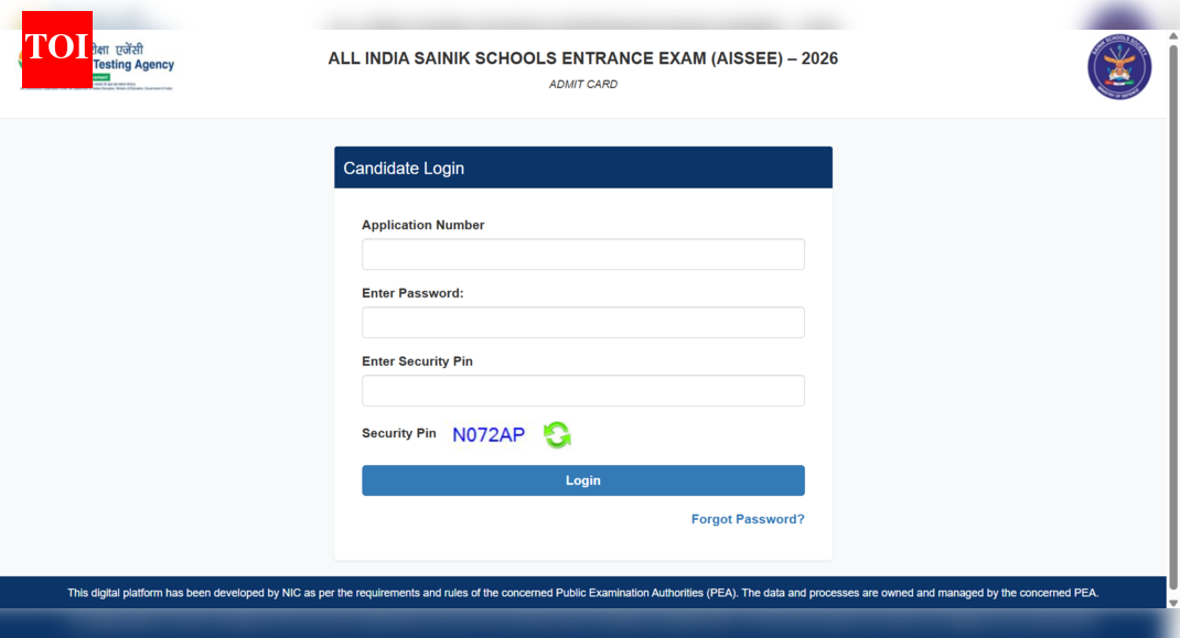 AISSEE 2026 admit card released for January 18 exam: Check direct link to download hall ticket here