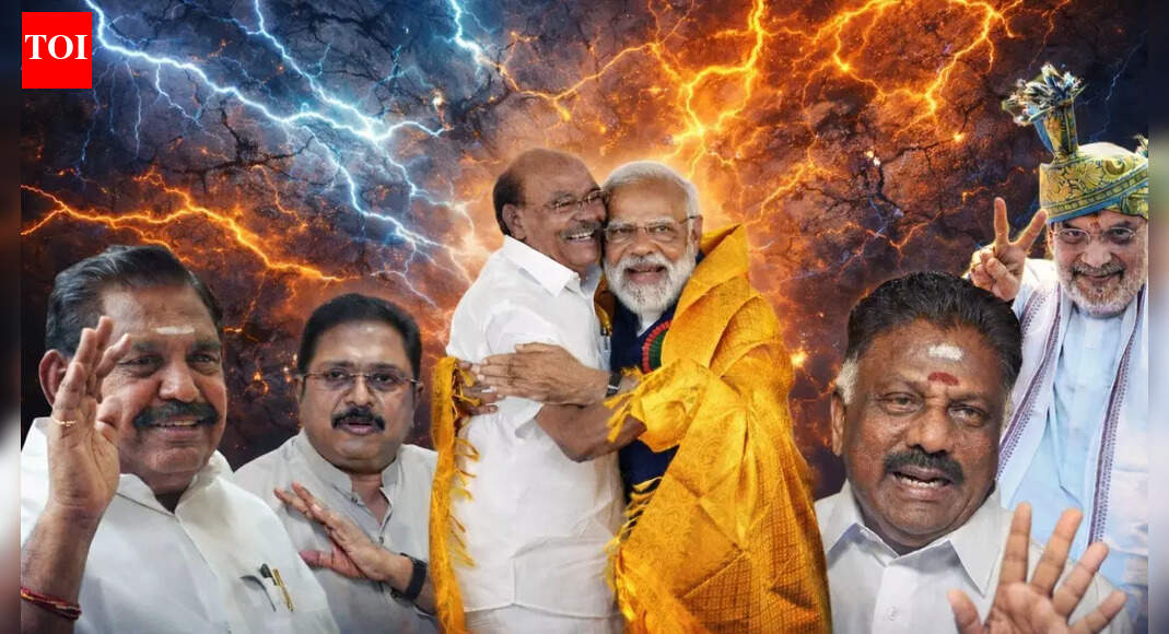 Will NDA’s house of cards hold in Tamil Nadu?  Late-night meetings in Delhi rarely make for calm politics, and the one that unfolded late evening last week between Union home minister Amit Shah and AIADMK general secretary Edappadi K Palaniswami, or EPS, was no exception. In optics, it was another routine round of koottani (alliance) discussions ahead of the 2026 Tamil Nadu Assembly elections. In substance, it revealed how the push for kattuppadu (control) was unsettling the alliance, exposing the deepest fault lines yet in the National Democratic Alliance’s (NDA) attempt to present a credible, unified challenge to the ruling Dravida Munnetra Kazhagam (DMK) government led by chief minister MK Stalin.At the heart of the tension lies a demand that goes beyond the usual arithmetic of seat-sharing. The BJP reportedly wants a formal power-sharing assurance from the AIADMK, including at least three cabinet berths if an AIADMK-led NDA were to form the next government. Union home minister and BJP leader Amit Shah with AIADMK general secretary Edappadi K Palaniswami during a press conference, in Chennai. AIADMK and BJP announced alliance for Tamil Nadu’s 2026 polls. (PTI photo) For Tamil Nadu’s political culture, shaped by decades of Dravidian assertion and a strong emphasis on regional autonomy, such an explicit pre-election claim has few precedents. The reaction within the AIADMK has been wary, if not outright resistant, as the BJP’s clout in the South remains lean.The pre-poll power-sharing deal, however, is only one strand in a much larger and more byzantine political development. With just months to go before the 2026 polls, Tamil Nadu’s political field is unusually crowded and unsettled. The NDA is trying to stitch together a fragmented anti-DMK vote; the DMK is defending its record amid murmurs of alliance unease with the Congress, while actor-turned-politician Vijay has injected a new variable through his fledgling but closely watched Tamilaga Vettri Kazhagam (TVK). The result is a state on the cusp of a multi-cornered contest, where perception may matter as much as numbers.The BJP’s calculusFor the BJP, Tamil Nadu remains the most challenging large state on the electoral map. Despite steady organisational work over the past decade and a growing vote share, the party has not yet translated presence into power. Its alliance with the AIADMK has therefore always been more than tactical and is seen in Delhi as the primary vehicle for relevance in the southern state. However, the current BJP strategy, curated mainly by Amit Shah, reflects this urgency.  Union Home Minister Amit Shah waves to the gathering during the Namma Ooru Modi Pongal festival, in Tiruchirappalli on January 5. (ANI photo)BJP has consistently maintained that merely contesting a limited number of seats as a junior partner no longer serves the long-term interests of the party. The proposal that the BJP and its own allies together contest around 56 of the state’s 234 assembly seats is part of this thinking.More striking, however, is the reported insistence on cabinet representation, a move intended to signal to cadres and voters alike that the BJP is not just supporting an AIADMK government but would be a stakeholder in governance. Prime Minister Narendra Modi with former Tamil Nadu BJP president K Annamalai and L Murugan during a roadshow at a public meeting for the culmination of the BJP’s ‘En Mann Ek Makkal’ padyatra, near Palladam in Tirupur in 2024. (PTI)This push has coincided with a renewed effort by Shah and the central leadership to rebuild a broader NDA in the state. Former allies and breakaway factions are being courted again, including leaders who left the alliance last year. The BJP believes that consolidating these forces is essential to prevent vote-splitting that could once again hand the DMK an advantage.Yet, this centralised approach has also revived old anxieties. In Tamil Nadu, where electoral narratives are often framed around resistance to “Delhi control”, any perception that the BJP is dictating terms risks becoming a political liability rather than an asset for the AIADMK.Alliance arithmetic vs identity politicsFor the AIADMK, the alliance question is as much about survival as it is about strategy. Since the death of J Jayalalithaa, or Amma as she was popularly known, the party has struggled to regain the dominance it once enjoyed. In the 2016 elections, the AIADMK under Jayalalithaa had emerged victorious with 136 seats.The AIADMK-led alliance, in the 2021 state polls, which were fought in the absence of Amma, won 75 seats, of which the AIADMK itself secured 66, while the DMK-led front swept to power with 159 seats. The verdict underlined both the AIADMK’s residual strength and the scale of the challenge ahead. An All India Anna Dravida Munnetra Kazhagam (AIADMK) party cadre greets himself at the feet of his party supremo  Jayalalithaa Jayaram after party’s victory in the assembly polls, at her residence in Chennai on May 19, 2016. This is the first time since 1987 that an incumbent government has been re-elected in Tamil Nadu after the enormous success of AIADMK founder, MG Ramachandran. (Photo: Times Content) After the 2021 assembly defeat, EPS moved decisively to consolidate control over the AIADMK, marginalising rivals and asserting himself as the party’s sole authority. This process effectively pushed out O Panneerselvam (OPS), once a key face of the party and a former chief minister. The EPS–OPS split was not just a leadership clash but a symptom of the AIADMK’s post-Jayalalithaa identity crisis.Palaniswami argued that a single centre of authority was essential for electoral recovery, while Panneerselvam continued to claim legitimacy through loyalty to Jayalalithaa’s legacy and sympathy among sections of the cadre. EPS emerged stronger within the party, but the split narrowed the AIADMK’s social and political reach at a time when it could least afford division.EPS vs OPS dilemma for BJPFor the BJP, this internal fracture has been an enduring source of discomfort. The party has viewed Panneerselvam as more approachable and politically expendable, someone who could be accommodated without threatening the alliance’s structure. Palaniswami, by contrast, has been guarded and transactional, keen to keep both the BJP and expelled leaders at arm’s length to protect his authority and the party’s regional identity. This has left the BJP caught between competing compulsions: it cannot ignore EPS without risking the alliance, but it also hesitates to shut the door on OPS, whose limited yet specific influence could matter in a tight contest. The result has been an uneasy balancing act, one that reflects the BJP’s broader struggle to manage Tamil Nadu politics without appearing overbearing. The EPS–OPS split was not just a leadership clash but a symptom of the AIADMK’s post-Jayalalithaa identity crisis.Against this backdrop, Palaniswami’s reluctance to commit publicly to power-sharing with the BJP is rooted in political instinct. The AIADMK is also cautious about re-inducting expelled leaders and rival factions like the Amma Makkal Munnetra Kazhagam (AMMK). The AMMK did not win seats but polled enough votes in several regions to dent the AIADMK’s prospects, particularly in the southern and delta districts. This residual vote base, drawn mainly from sections of the Thevar community and AIADMK loyalists disillusioned with the current leadership, makes the AMMK less a kingmaker and more a potential spoiler. For the BJP, bringing Dhinakaran back into the NDA is about preventing further fragmentation of the anti-DMK vote rather than expecting direct seat gains.While the BJP sees figures like O Panneerselvam and TTV Dhinakaran’s AMMK as assets who can consolidate specific caste and regional vote banks, Palaniswami views their return as a threat to internal cohesion and his own authority. TTV Dhinakaran and O Panneerselvam are linked by political compulsion rather than conviction, brought together mainly by their shared opposition to EPS.PMK a boon or bane?The re-entry of the Pattali Makkal Katchi (PMK) into the NDA has given the alliance a symbolic boost, but not without complications. Anbumani Ramadoss’s decision to align with the AIADMK-BJP front was meant to strengthen the NDA’s presence in northern Tamil Nadu, where the PMK traditionally draws support from the Vanniyar community. Though this adds social breadth to the coalition at a time when consolidation is critical, the PMK is far from united. Prime Minister Narendra Modi with Pattali Makkal Katchi (PMK) founder S. Ramadoss during a public meeting ahead of Lok Sabha elections, in Salem, Tamil Nadu. (PTI photo from 2024) The sharp and public rift between Anbumani and his father, party founder S Ramadoss, has fractured the cadre and weakened the party’s ability to transfer votes as a bloc. Rival claims over leadership and legitimacy have created confusion at the grassroots, blunting what was once the PMK’s core electoral strength.For the NDA, the PMK’s return improves optics but not certainty. Without internal cohesion, the party risks becoming an unreliable ally rather than a decisive force against the DMK in 2026.DMK’s quest to quell anti-incumbencyFor the DMK, the turbulence within the NDA offers both opportunity and warning. The party’s sweeping victory in 2021, when it returned to power after a decade in opposition, was built on a broad coalition that included the Congress and several regional players. Prime Minister Narendra Modi with Tamil Nadu CM MK Stalin during the 10th NITI Aayog Governing Council Meeting on ‘Viksit Rajya for Viksit Bharat@2047’, at Bharat Mandapam in New Delhi in 2025. (ANI Photo) Since then, the government has focused on welfare schemes, social justice narratives, Tamil identity and language. However, incumbency carries its own risks. There are murmurs of unease within the DMK-led alliance, particularly the Congress seeking greater seat shares or a more visible role post the 2024 Lok Sabha elections.While these strains are far from a rupture, they are being closely watched by rivals eager to exploit any cracks. The DMK leadership, which is slowly transitioning from MK Stalin to Udhayanidhi Stalin, is also conscious that a fragmented opposition could paradoxically complicate its task. Tamil Nadu chief minister MK Stalin kisses his son, Tamil Nadu deputy chief minister Udhayanidhi Stalin on his birthday, in Chennai. A three- or four-cornered contest may lower the winning threshold in individual constituencies, but it also introduces unpredictability. The party’s messaging has therefore doubled down on stability, contrasting its governance record with what it portrays as an unstable and opportunistic opposition camp.The Vijay factor: A promise or perception?Perhaps the most intriguing element in the current churn is the emergence of Vijay as a political actor. His TVK has yet to contest a major election, but its entry has already altered calculations across the spectrum.Vijay’s appeal cuts across age groups, with particular resonance among younger voters and sections disillusioned with established parties.  Tamilaga Vettri Kazhagam (TVK) chief and actor Vijay waves as he meets with villagers of Ekanapuram who have been opposing the proposal to establish a greenfield airport at Parandur, in Kanchipuram district. (PTI)His carefully calibrated stance, critical of both the BJP and the DMK, positions the TVK as an alternative rather than an adjunct. This has attracted exploratory overtures from leaders sidelined within traditional formations, adding to the sense of flux.At the same time, the TVK’s strengths remain largely potential rather than proven. Organisational depth, booth-level machinery, and the ability to translate popular enthusiasm into votes are tests that only an election can provide. For now, Vijay’s presence serves as a wildcard, expectedly capable of influencing outcomes even if it falls short of forming a government.Between the numbersTamil Nadu’s recent electoral history offers important context. In 2016, the AIADMK won 136 seats with around 41 per cent of the vote, while the DMK secured 98 seats with just under 40 per cent. The narrow margin reflected how small shifts in alliances and turnout can have outsized effects.Five years later, in 2021, the pendulum swung decisively. The DMK-led alliance polled close to 46 per cent and won 159 seats, while the AIADMK alliance’s vote share dipped to around 39 per cent, translating into 75 seats. The BJP, contesting as an ally, won four seats and improved its vote share, but remained dependent on the larger Dravidian partner. These figures highlight two enduring truths. First, alliances matter enormously in Tamil Nadu’s first-past-the-post system. Second, no single party, outside of peak DMK or AIADMK waves, can easily dominate without a broad coalition.The evolving battleAs the state heads towards the 2026 elections, the political picture remains fluid. The BJP is betting that a reconstituted NDA, bolstered by returning allies and clearer power-sharing signals, can present itself as a viable alternative. The AIADMK is trying to balance that partnership with its need to project independence and reassure its core electorate. The DMK is defending its turf while watching for signs of opposition consolidation. And Vijay’s TVK is carving out space in a crowded field, its final impact yet to be measured.What is clear is that Tamil Nadu’s politics is entering a phase where old certainties no longer apply automatically. The familiar binary of DMK versus AIADMK is giving way to a more layered contest, shaped by national ambitions, regional identities, and the aspirations of a new generation of voters.Whether the NDA’s current troubles are a prelude to a stronger, more coherent front, or a symptom of deeper contradictions, will become evident only as alliances crystallise and campaigns take shape. For now, the state watches as negotiations continue behind closed doors, aware that in Tamil Nadu, the path to power is rarely straightforward and often decided as much by perception as by pact.End of ArticleFollow Us On Social MediaVideosAAP’s Raghav Chadha Turns Blinkit Delivery Agent for a Day Amid Gig Workers’ Row’Will Come to Mumbai, Try Cutting My Legs: Annamalai Hits Back at Raj ThackerayIndia Tests Indigenous Fire And Forget Anti-Tank Missile With Top Attack Strike On Moving TargetsShaksgam Valley Row Deepens As China Rejects India’s Claim And Defends CPEC Infra Project With PakIndia To Join Pax Silica As US Signals New Tech Trust Despite Trade Tensions And Tariff DisputesGerman Chancellor Merz Hails India-Germany Ties, Pushes For ‘Economically Meaningful’ India-EU FTA‘This Is Not India’: Protesters Disrupt Sikh Nagar Kirtan Again In New Zealand With Haka DisplayPM Modi, German Chancellor Merz Sign Key Deals As India Germany Push Indo-Pacific StrategyThird Stage Trouble Strikes Again: Inside ISRO’s PSLV-C62 Deviation And What The Failure Means Ahead’Real Friends Can Disagree, But…’: US Envoy Sergio Gor On India-US Ties, Comments On Trade Deal123PhotostoriesBest horror dramas on Apple TV: ‘The Enfield Poltergeist’, ‘Servant’ and moreFrom Zubeen Garg death to ‘vote chori’: Key political issues in 2026 Assam Assembly polls10 poorest countries in the worldCelebrating Amrish Puri’s most iconic villainous roles on his 21st death anniversarySwami Vivekananda’s 6 most powerful lessons that guarantee success in lifeMakar Sankranti 2026: 8 types of popular Khichdi dishes to tryFirst Trial Run of Bengaluru’s Pink Line Metro Hits Tracks: What You Need To KnowPuducherry assembly elections 2026: What happened in 2021 polls?From dust to destiny: Final rush before Delhi–Dehradun highway opens (In Photos)5 most thrilling wildlife adventures near Delhi for the Republic Day 2026 long weekend123Hot PicksISRO PSLV-C62 missionTrump tariffsGold rate todayBengaluru newsCigarette price hikePublic holidays January 2026Bank Holidays JanuaryTop TrendingStephen Curry BrotherLebron JamesMatthew and Brady Tkachuks Combined Net WorthVanessa BryantBengaluru Girl RapeConnor McDavidISRO LaunchGeorge Valera Net WorthNandani SharmaDarius Slay