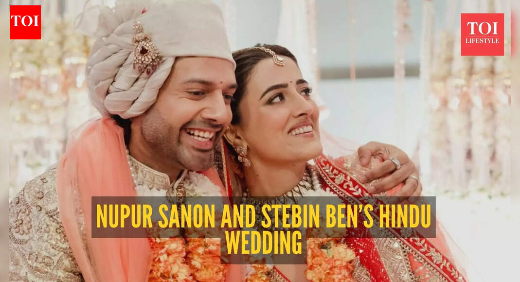 Breathtaking pictures of Nupur Sanon and Stebin Ben’s stylish Hindu wedding