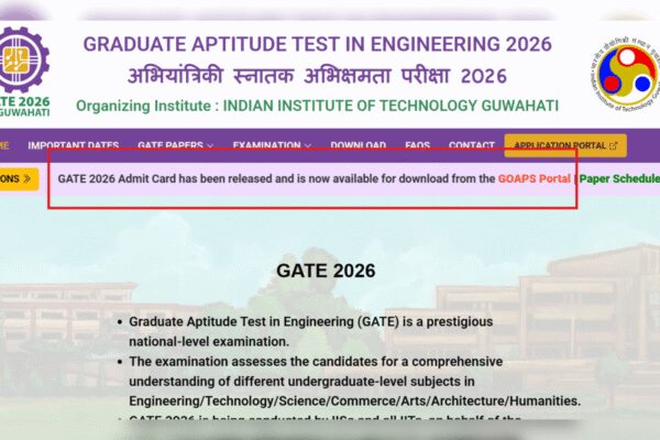 GATE 2026 admit card released at gate2026.iitg.ac.in: Direct link to download hall ticket, important exam day guidelines here