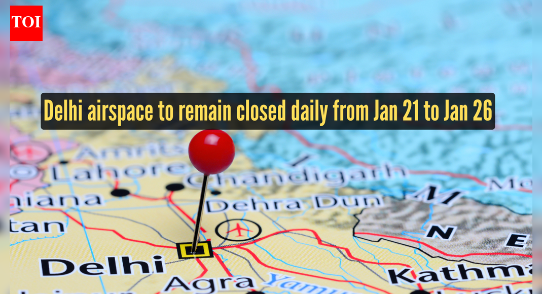Delhi airspace closure from January 21 for Republic Day rehearsals: 600 flights likely to be affected
